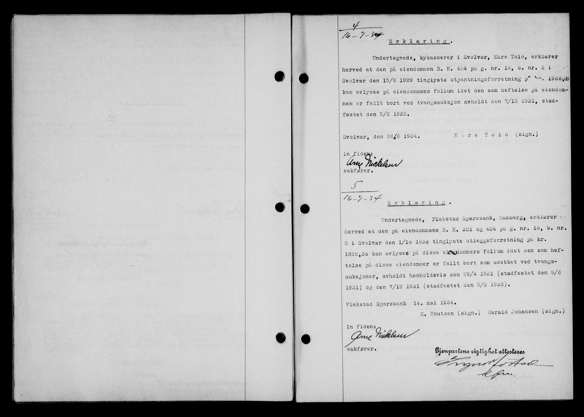 Lofoten sorenskriveri, SAT/A-0017/1/2/2C/L0030b: Mortgage book no. 30b, 1934-1934, Deed date: 16.07.1934