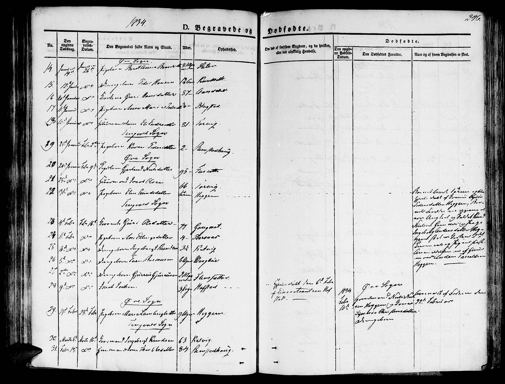 Ministerialprotokoller, klokkerbøker og fødselsregistre - Møre og Romsdal, AV/SAT-A-1454/586/L0983: Parish register (official) no. 586A09, 1829-1843, p. 346