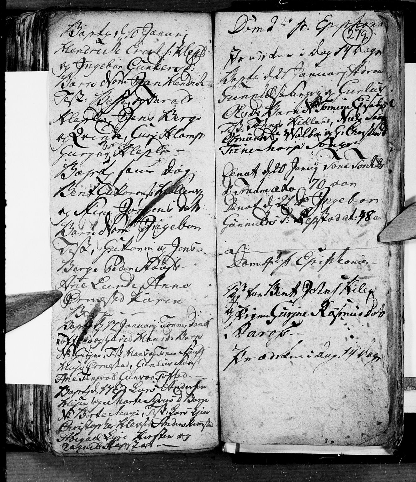 Søgne sokneprestkontor, AV/SAK-1111-0037/F/Fb/Fbb/L0001: Parish register (copy) no. B 1, 1779-1802, p. 279