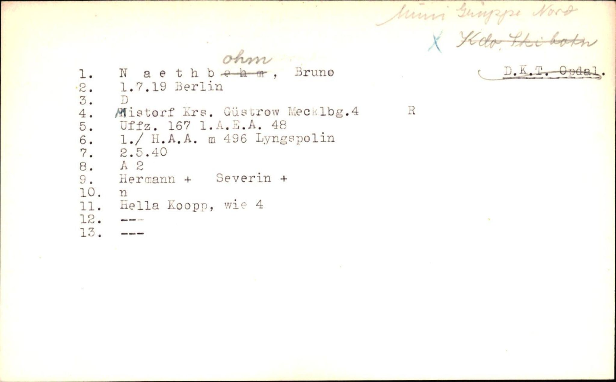 Hjemsendte tyskere , RA/RAFA-6487/D/Da/L0003: Krause- Pauletta, 1945-1947, p. 874