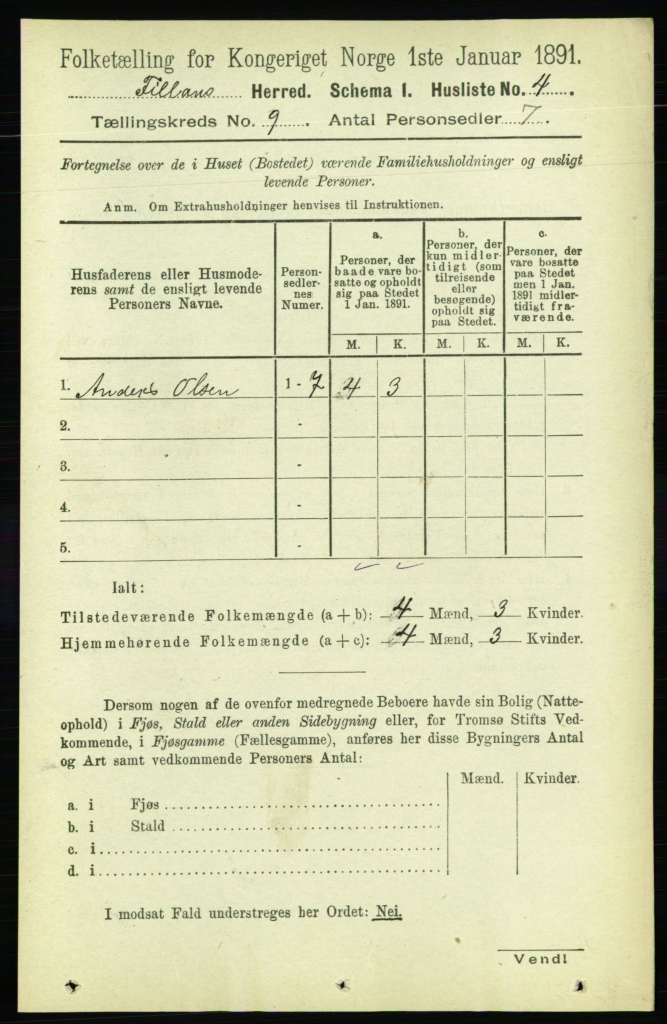 RA, 1891 census for 1616 Fillan, 1891, p. 2559