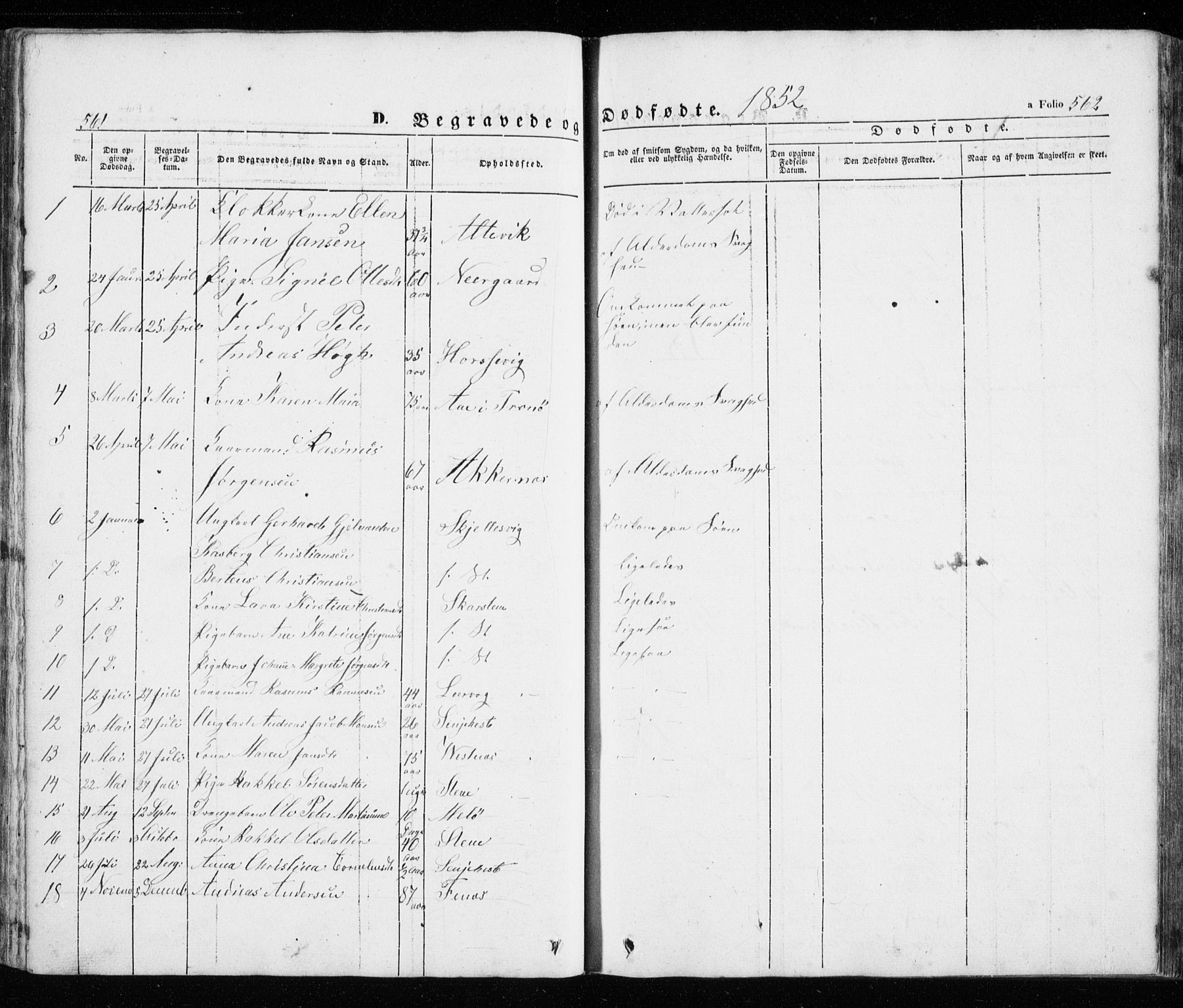 Trondenes sokneprestkontor, SATØ/S-1319/H/Ha/L0010kirke: Parish register (official) no. 10, 1840-1865, p. 561-562