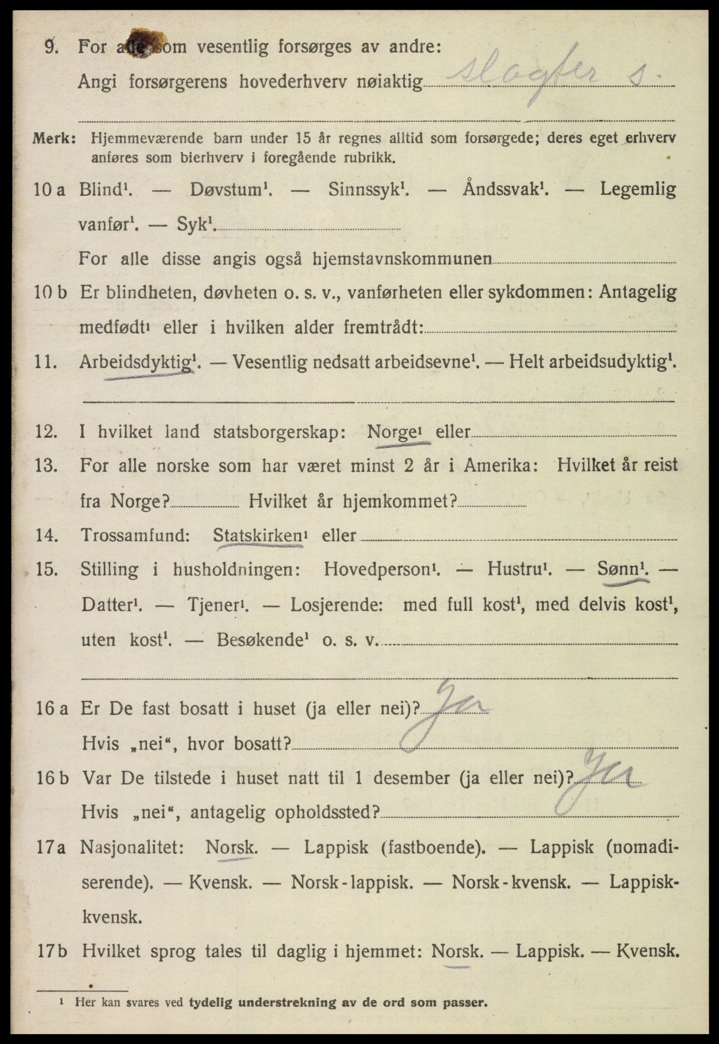 SAT, 1920 census for Stjørdal, 1920, p. 4537