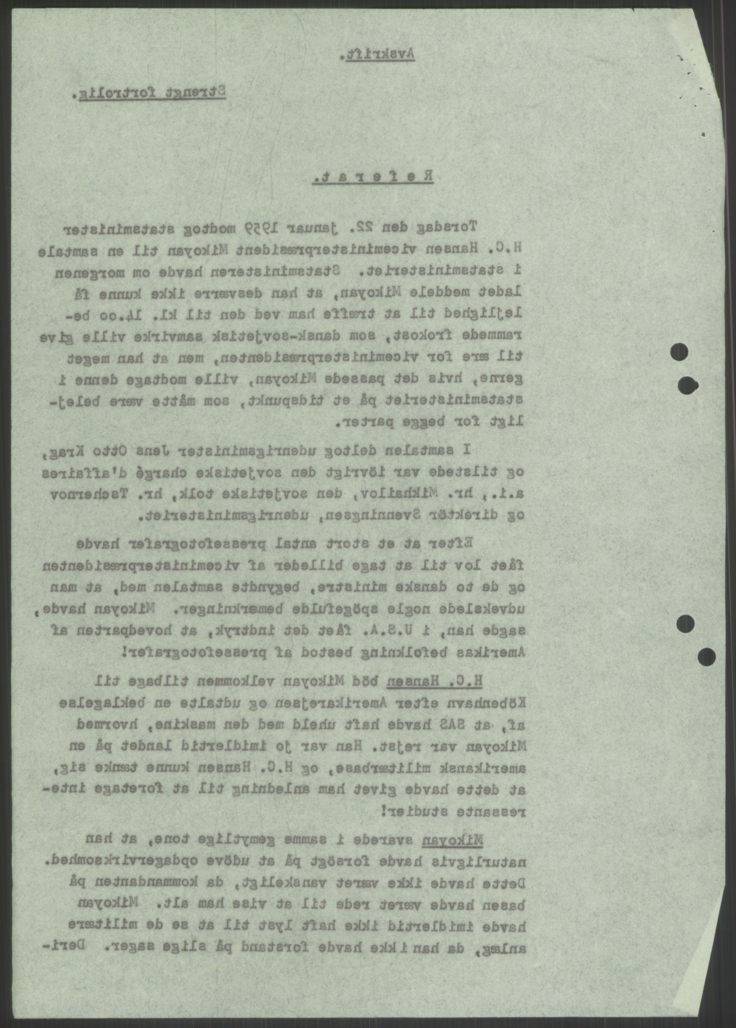 Utenriksdepartementet, RA/S-2259, 1951-1959, p. 140