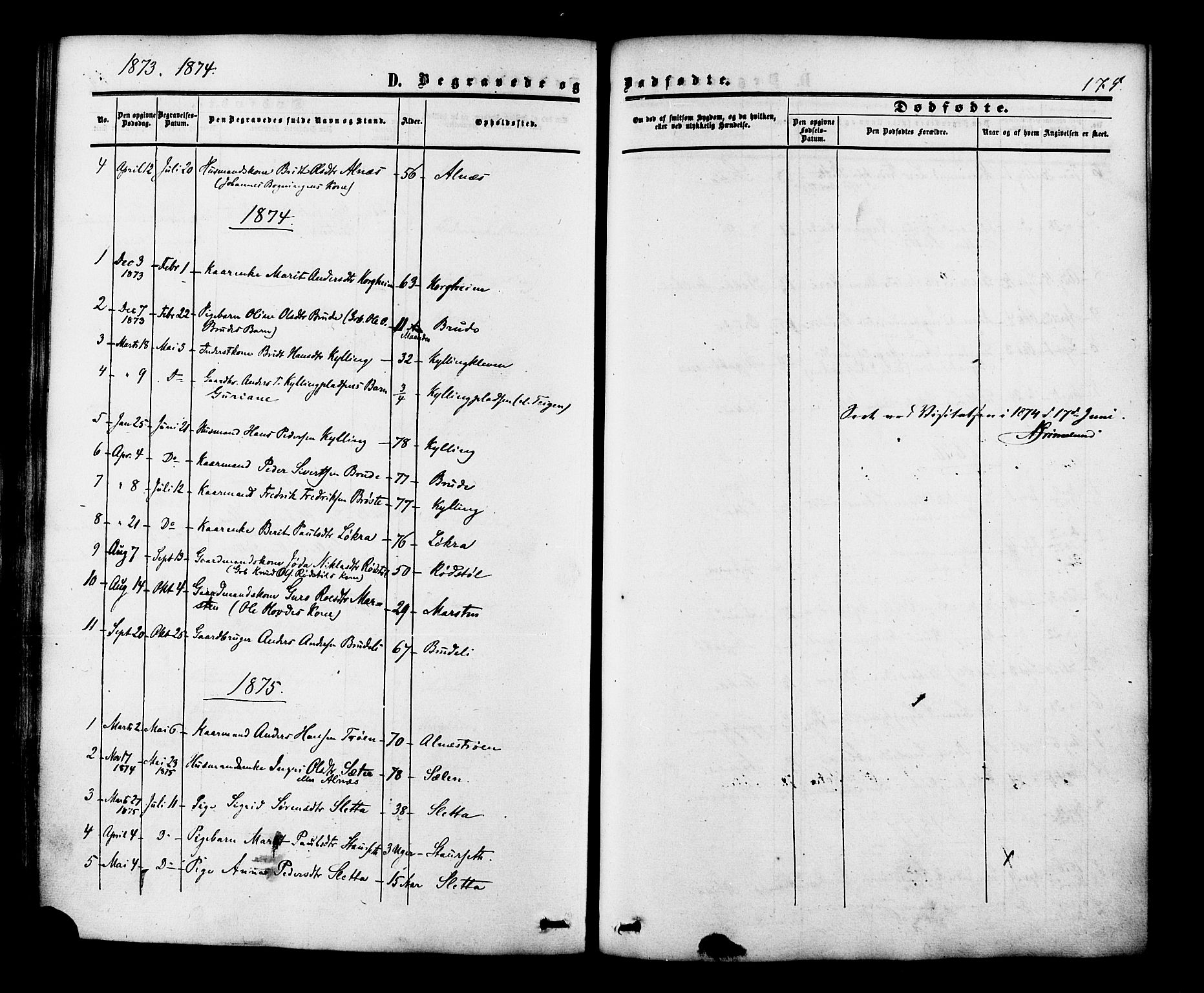 Ministerialprotokoller, klokkerbøker og fødselsregistre - Møre og Romsdal, AV/SAT-A-1454/546/L0594: Parish register (official) no. 546A02, 1854-1882, p. 175