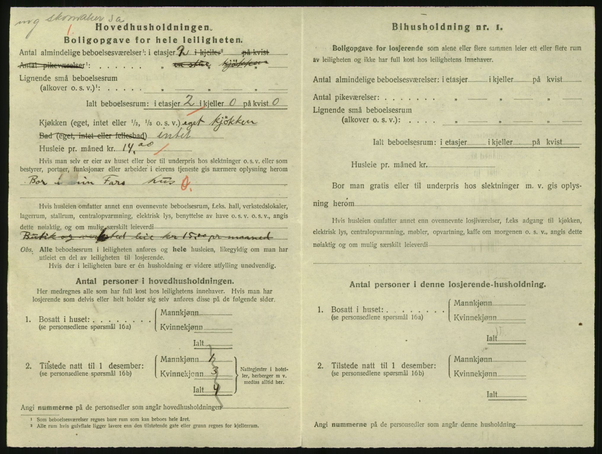 SAK, 1920 census for Tvedestrand, 1920, p. 922