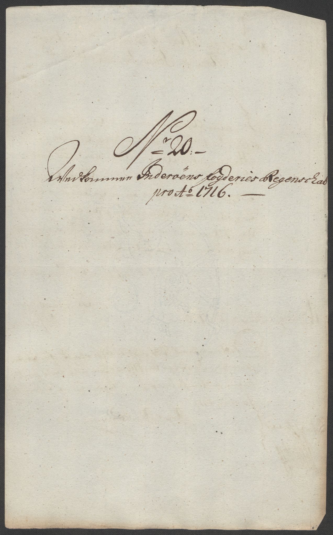 Rentekammeret inntil 1814, Reviderte regnskaper, Fogderegnskap, AV/RA-EA-4092/R63/L4324: Fogderegnskap Inderøy, 1716, p. 225