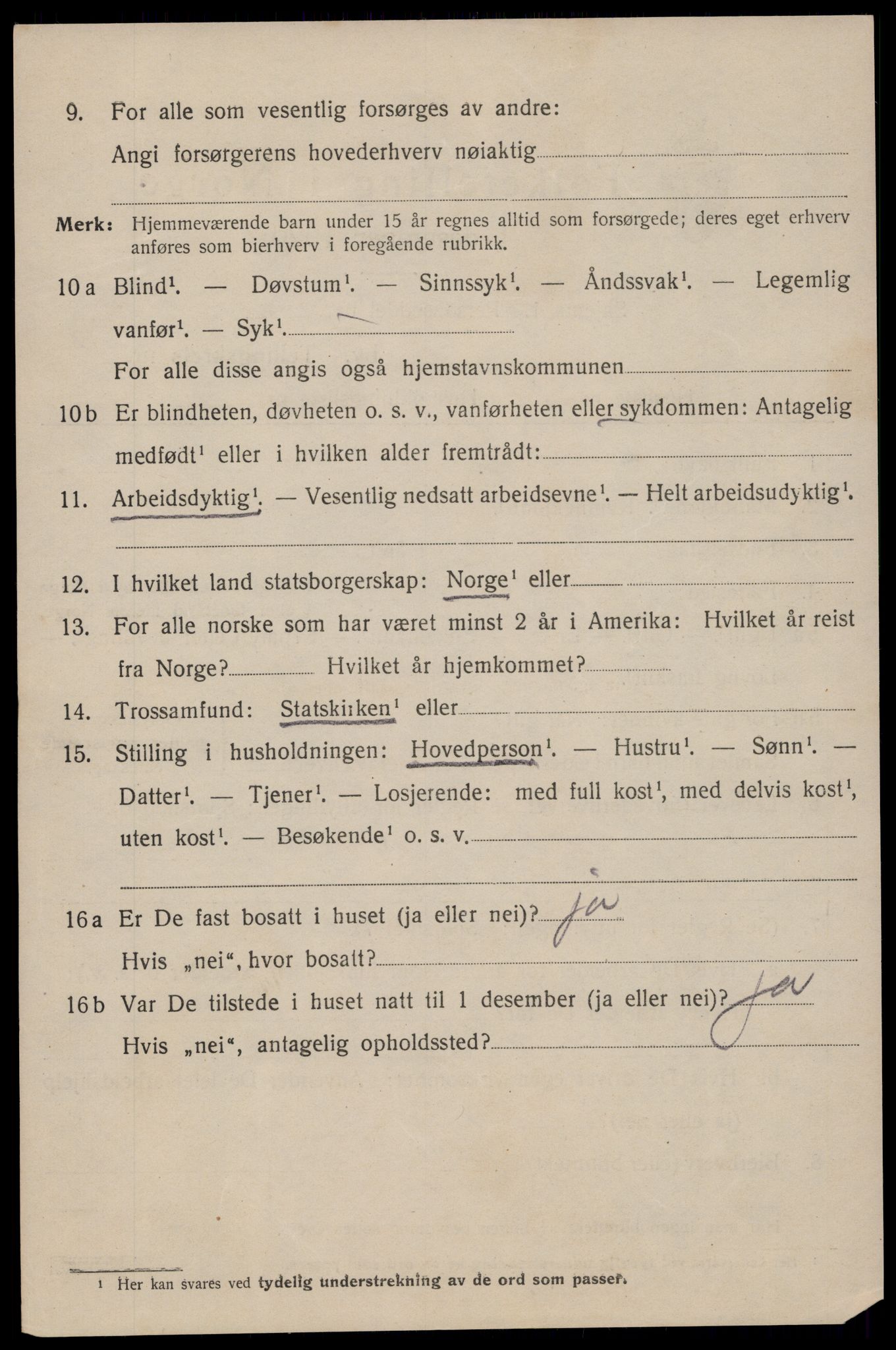 SAST, 1920 census for Kopervik, 1920, p. 2669