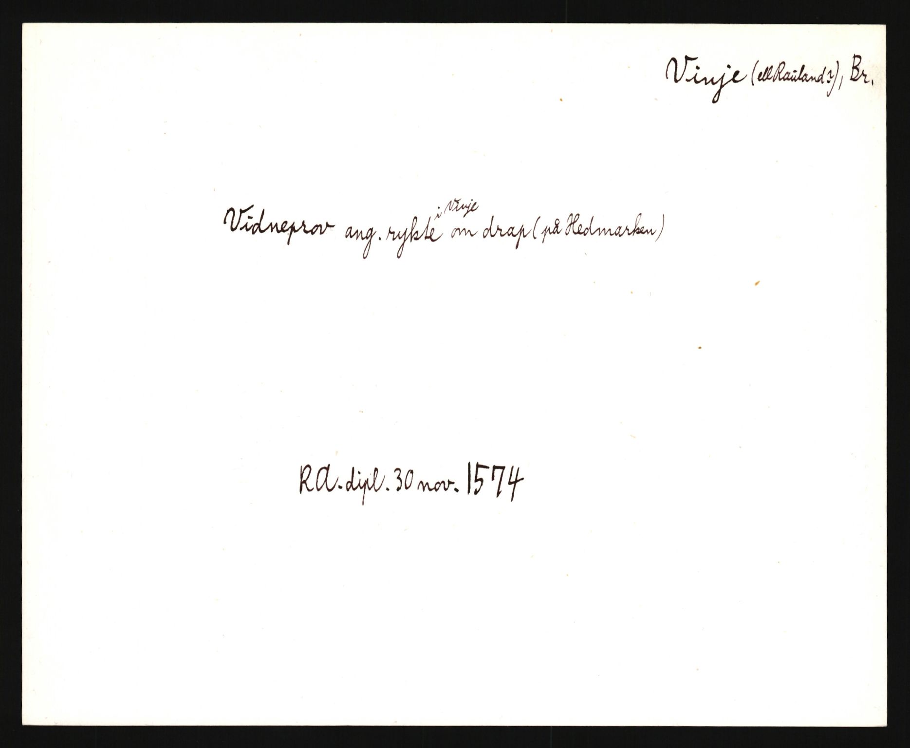 Riksarkivets diplomsamling, AV/RA-EA-5965/F35/F35e/L0022: Registreringssedler Telemark 3, 1400-1700, p. 603