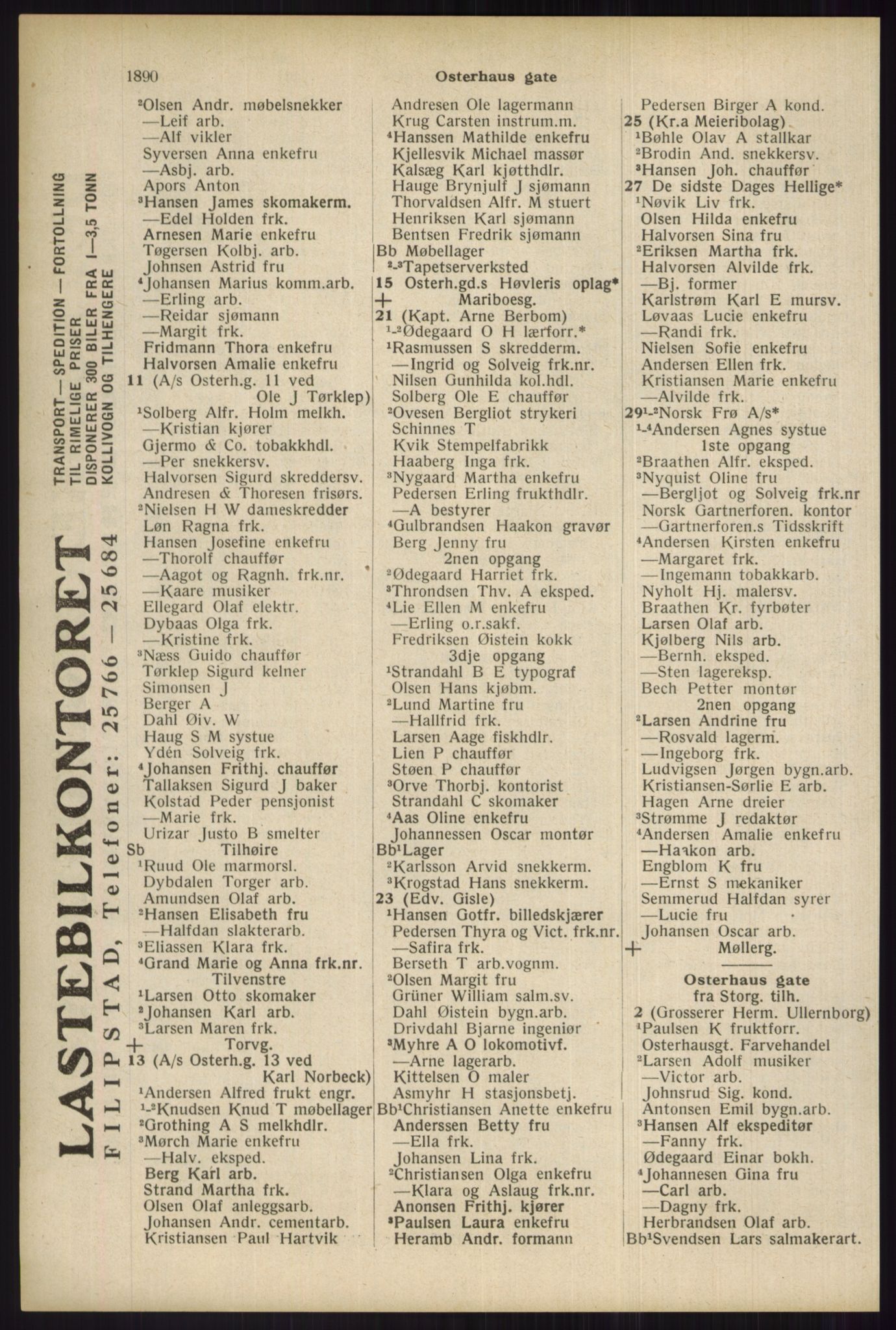 Kristiania/Oslo adressebok, PUBL/-, 1934, p. 1890