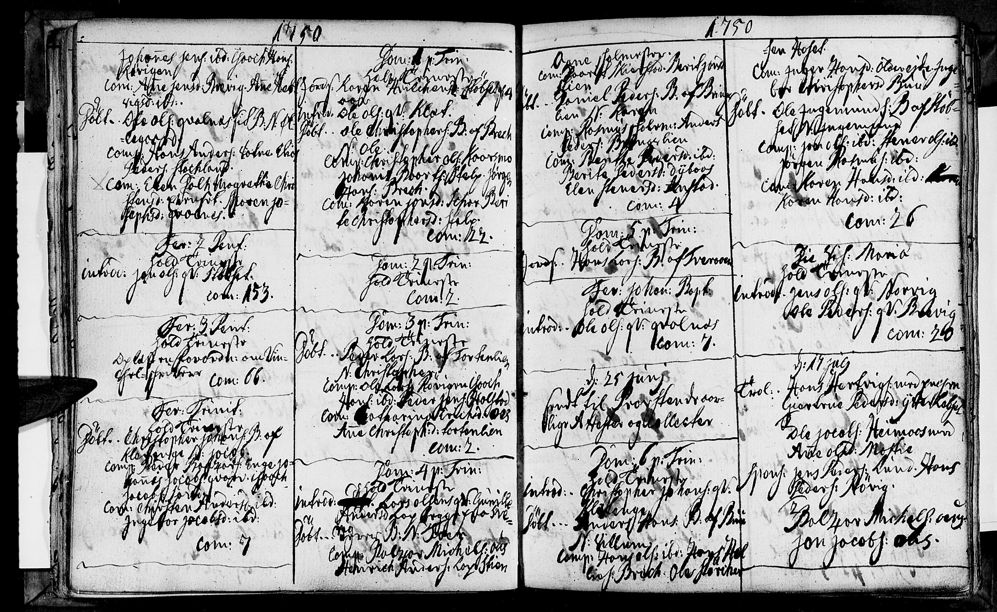 Ministerialprotokoller, klokkerbøker og fødselsregistre - Nordland, AV/SAT-A-1459/852/L0734: Parish register (official) no. 852A04, 1747-1767