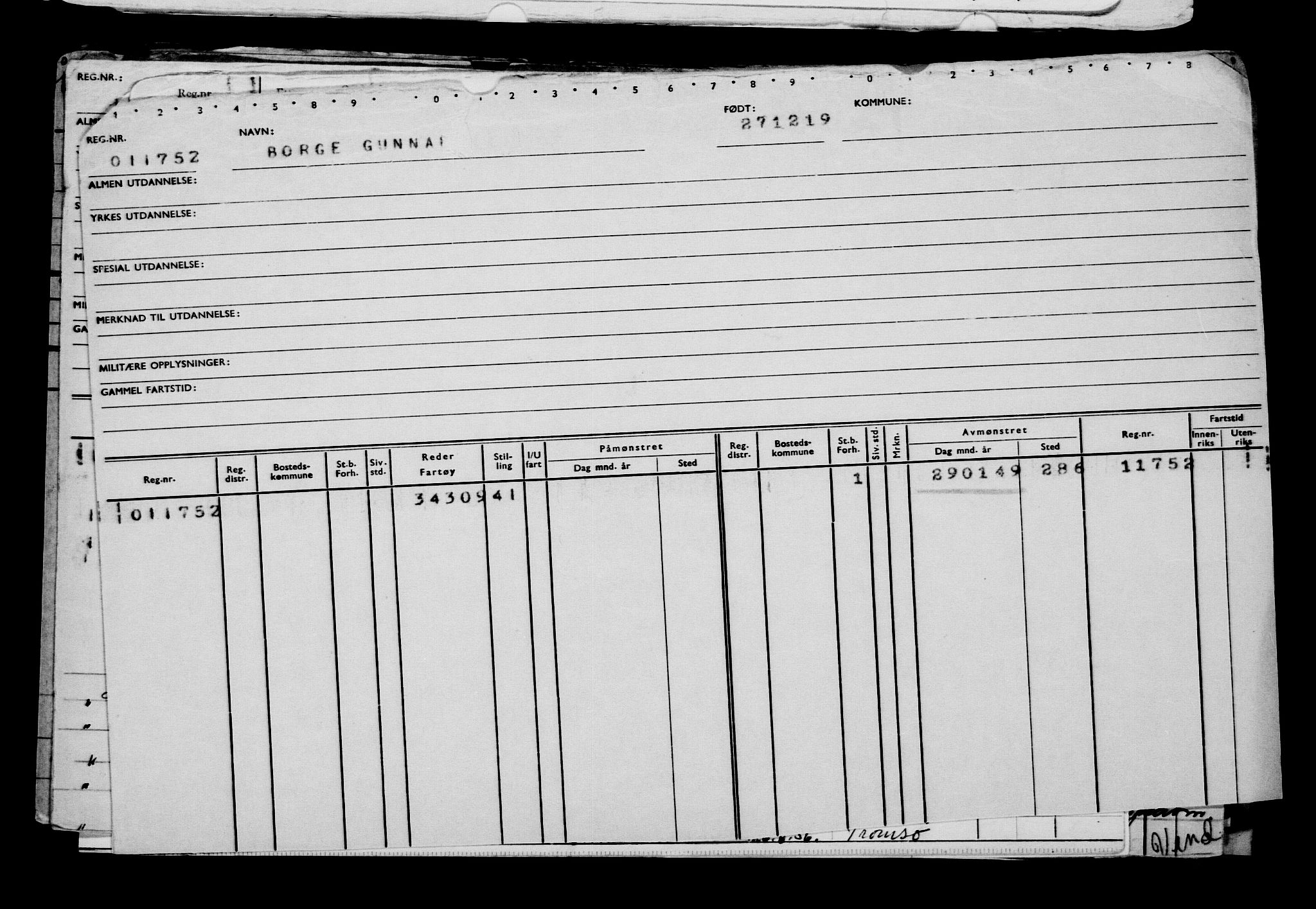 Direktoratet for sjømenn, RA/S-3545/G/Gb/L0175: Hovedkort, 1919-1920, p. 203