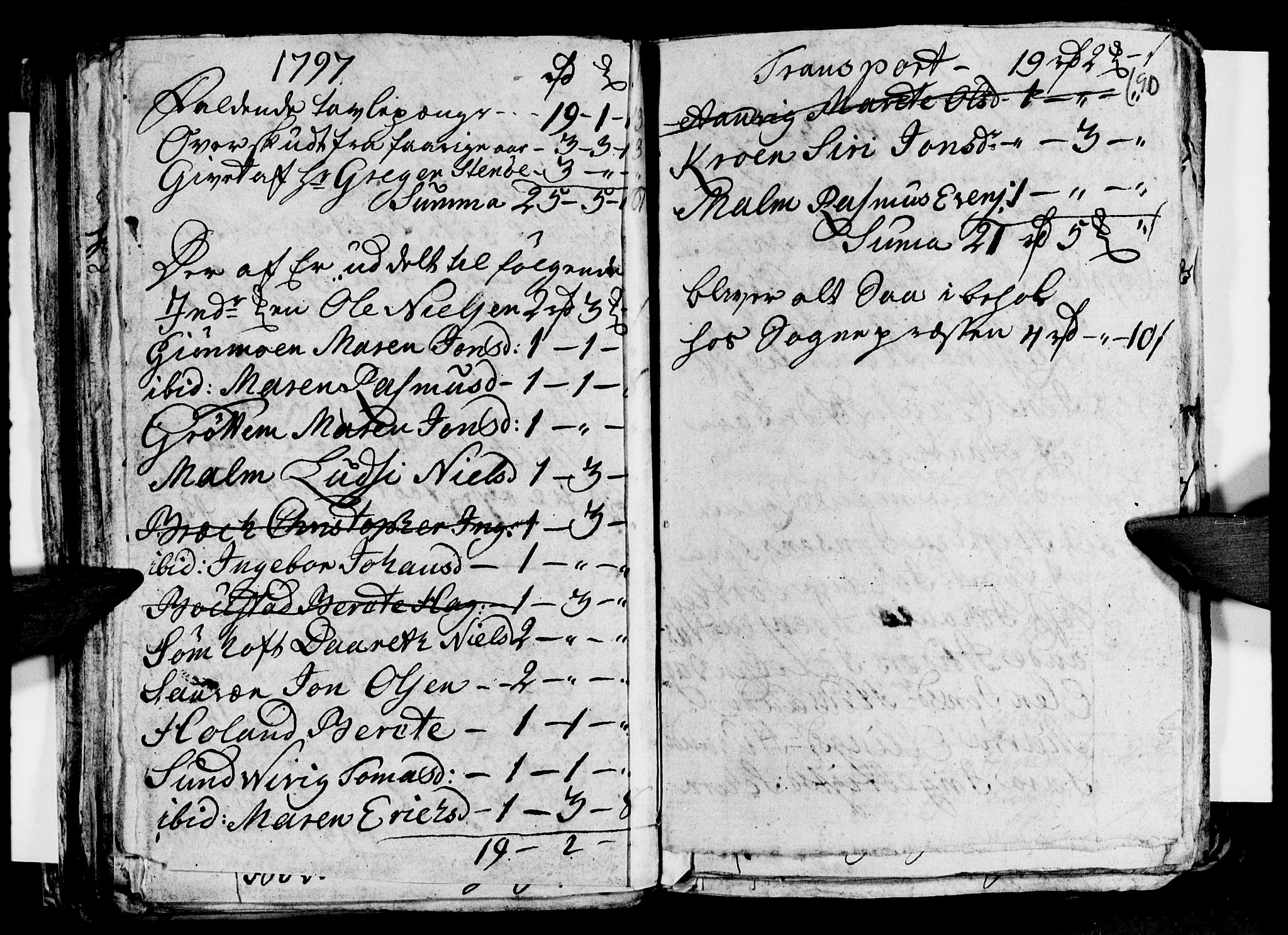 Ministerialprotokoller, klokkerbøker og fødselsregistre - Nordland, AV/SAT-A-1459/812/L0184: Parish register (copy) no. 812C02, 1793-1809, p. 90