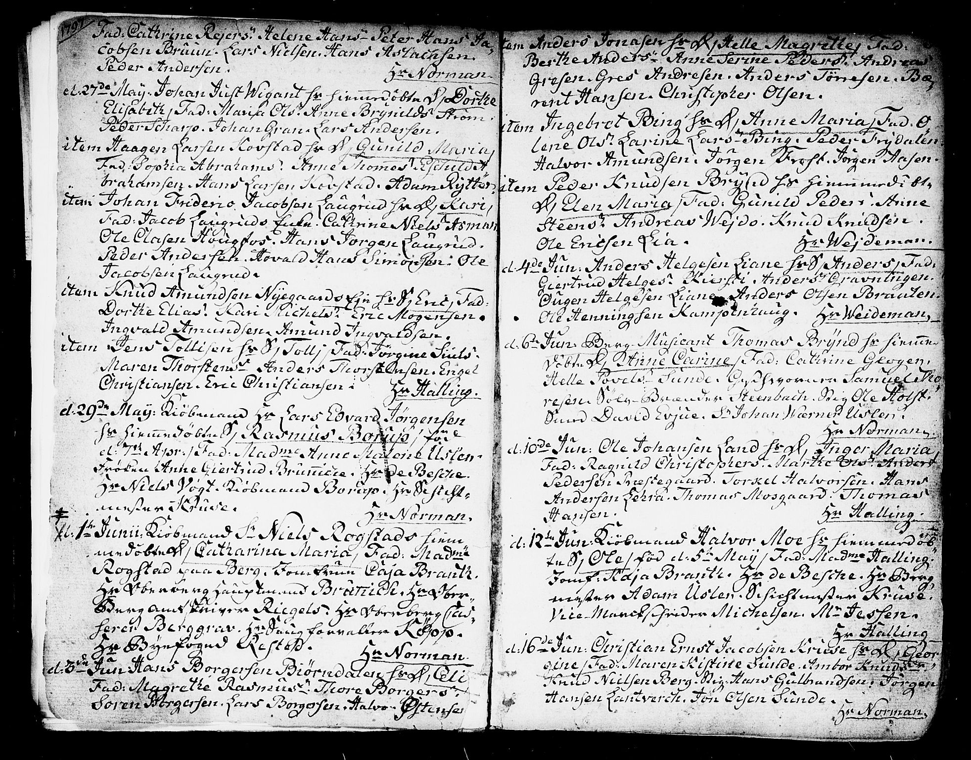 Kongsberg kirkebøker, AV/SAKO-A-22/F/Fa/L0007: Parish register (official) no. I 7, 1795-1816, p. 3