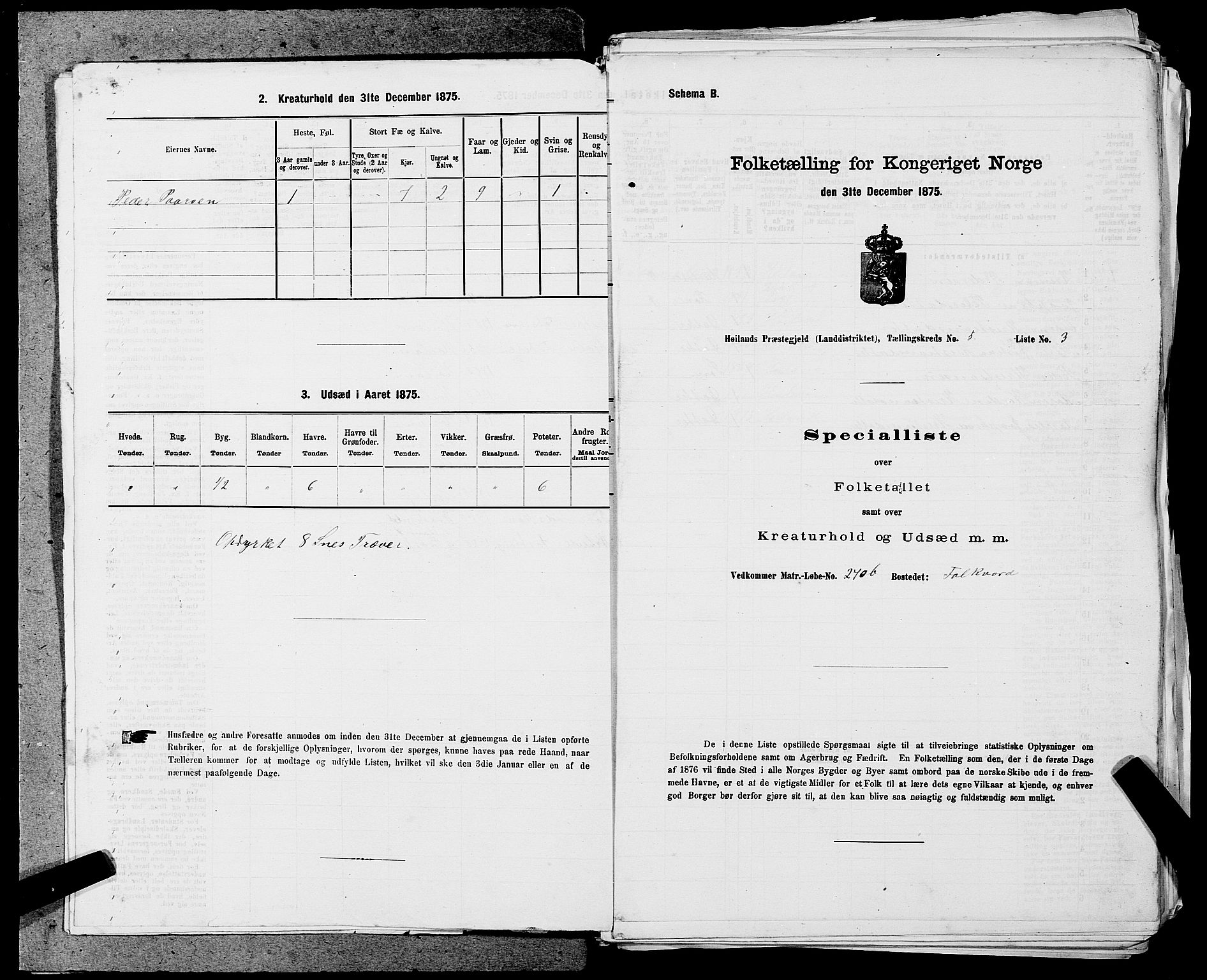 SAST, 1875 census for 1123L Høyland/Høyland, 1875, p. 677