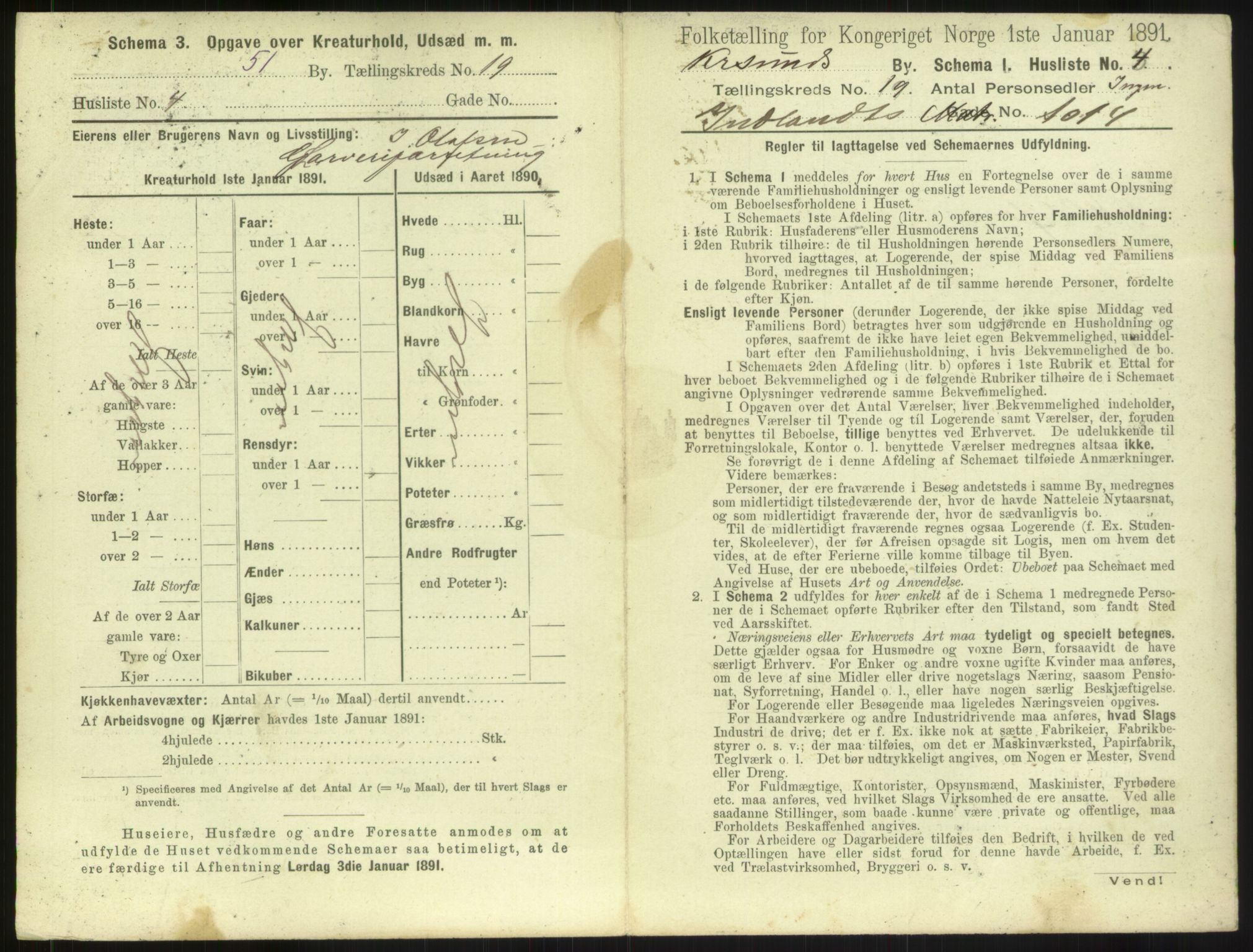 RA, 1891 census for 1503 Kristiansund, 1891, p. 1940