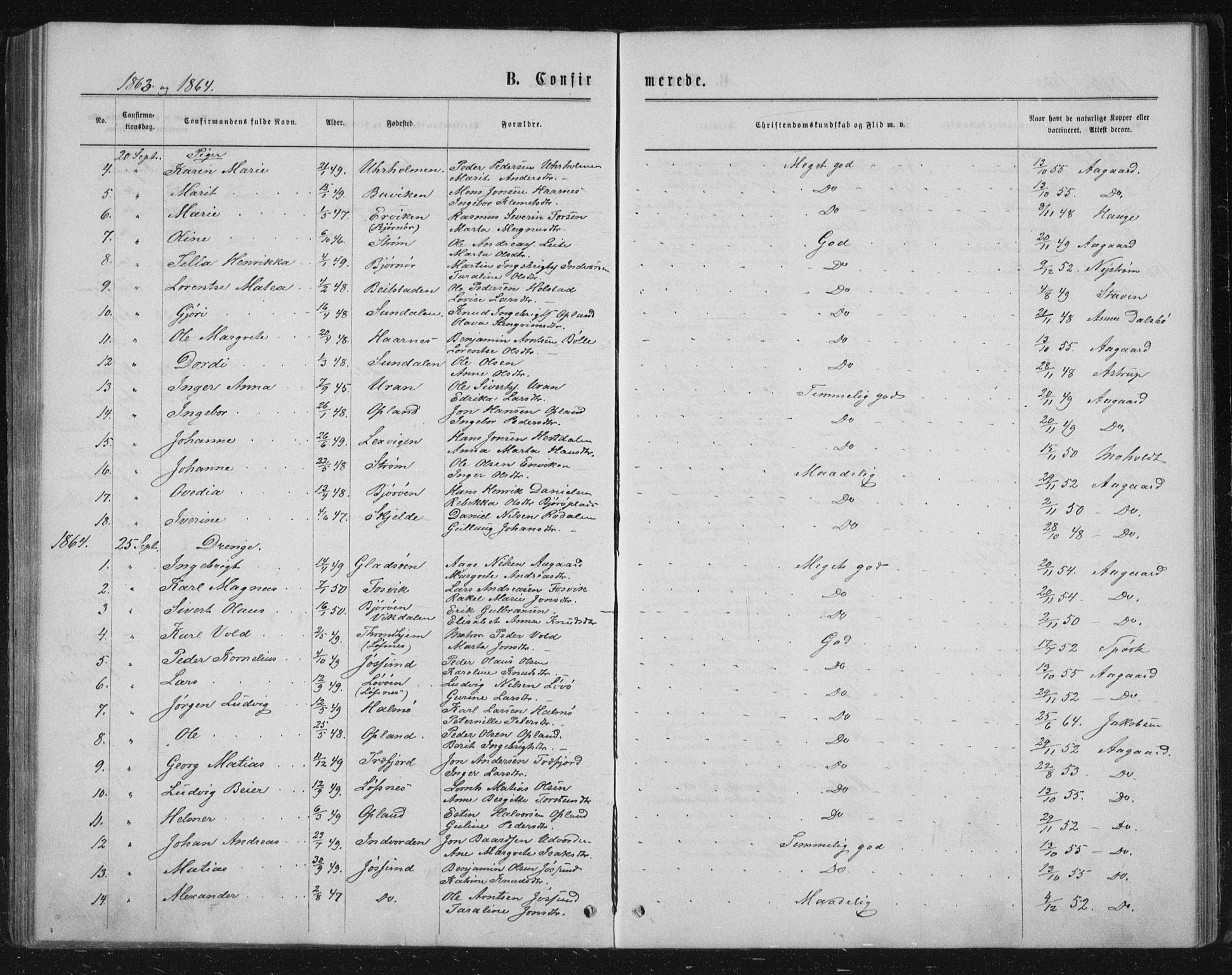 Ministerialprotokoller, klokkerbøker og fødselsregistre - Nord-Trøndelag, SAT/A-1458/771/L0595: Parish register (official) no. 771A02, 1840-1869