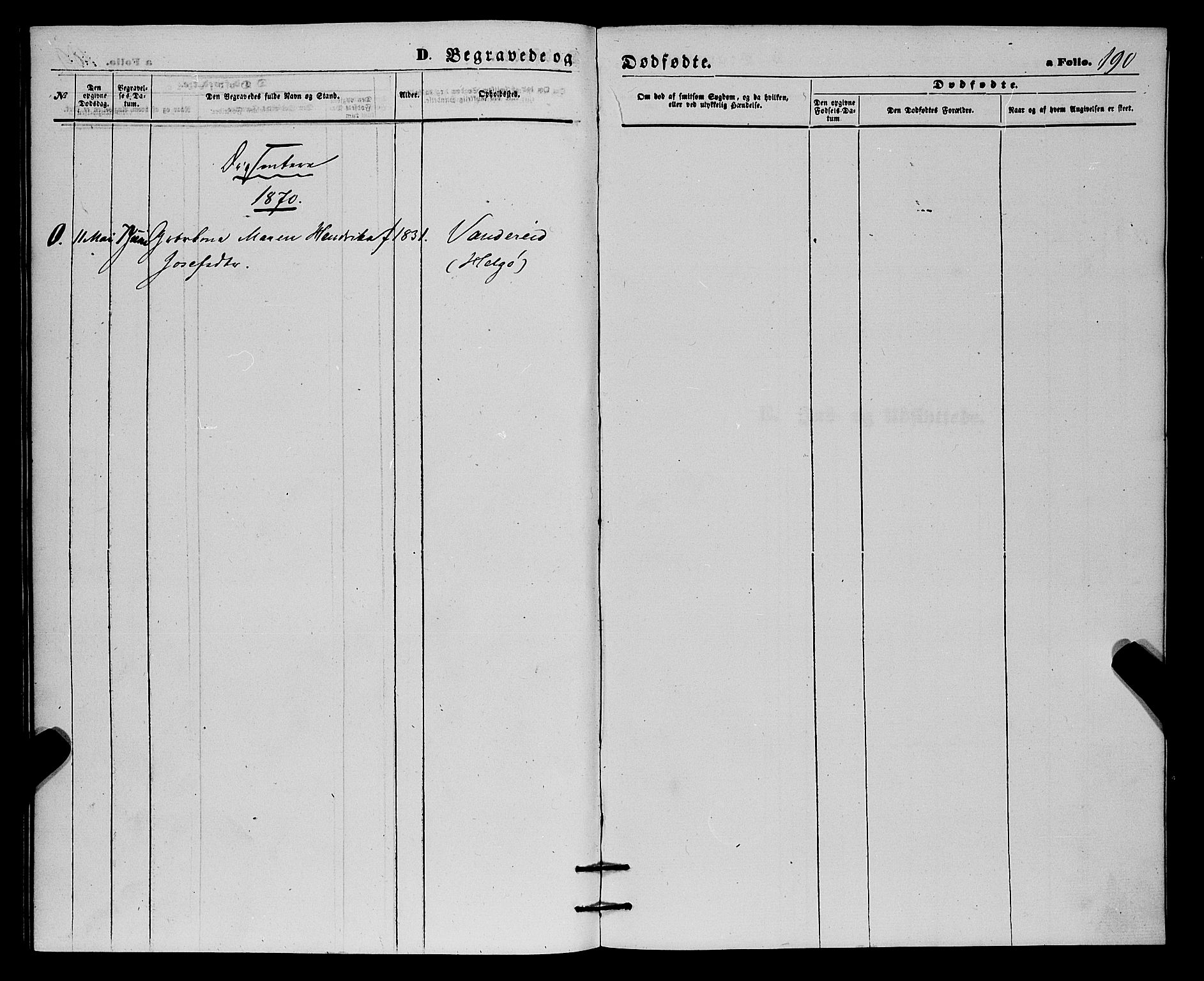 Karlsøy sokneprestembete, AV/SATØ-S-1299/H/Ha/Haa/L0010kirke: Parish register (official) no. 10, 1867-1878, p. 190