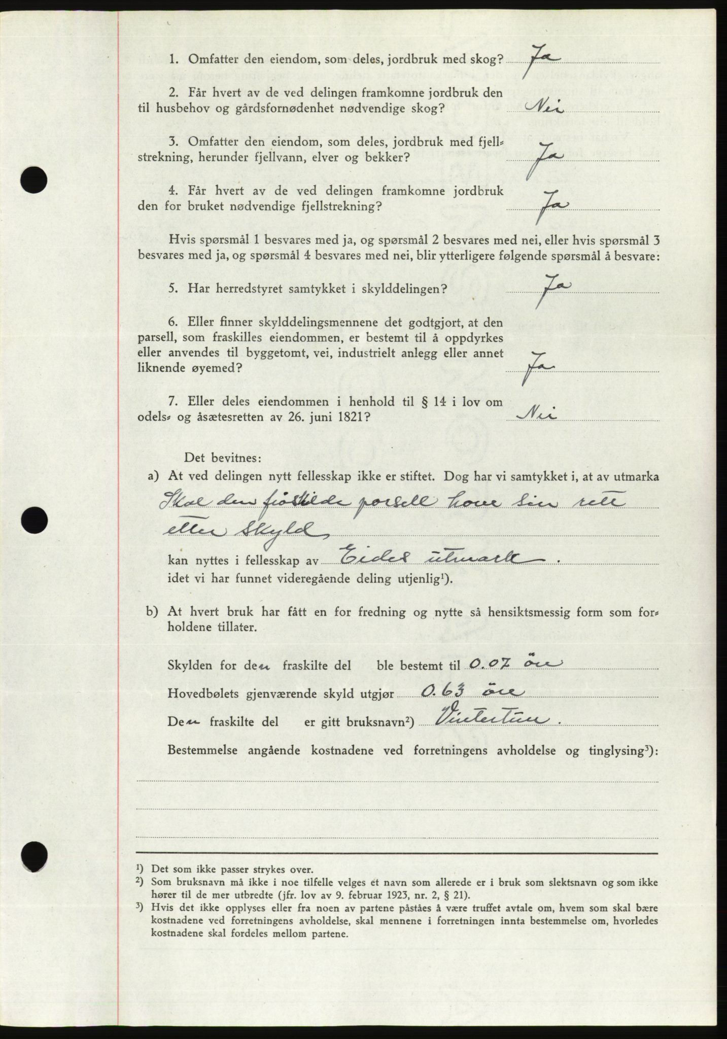 Søre Sunnmøre sorenskriveri, SAT/A-4122/1/2/2C/L0076: Mortgage book no. 2A, 1943-1944, Diary no: : 367/1944