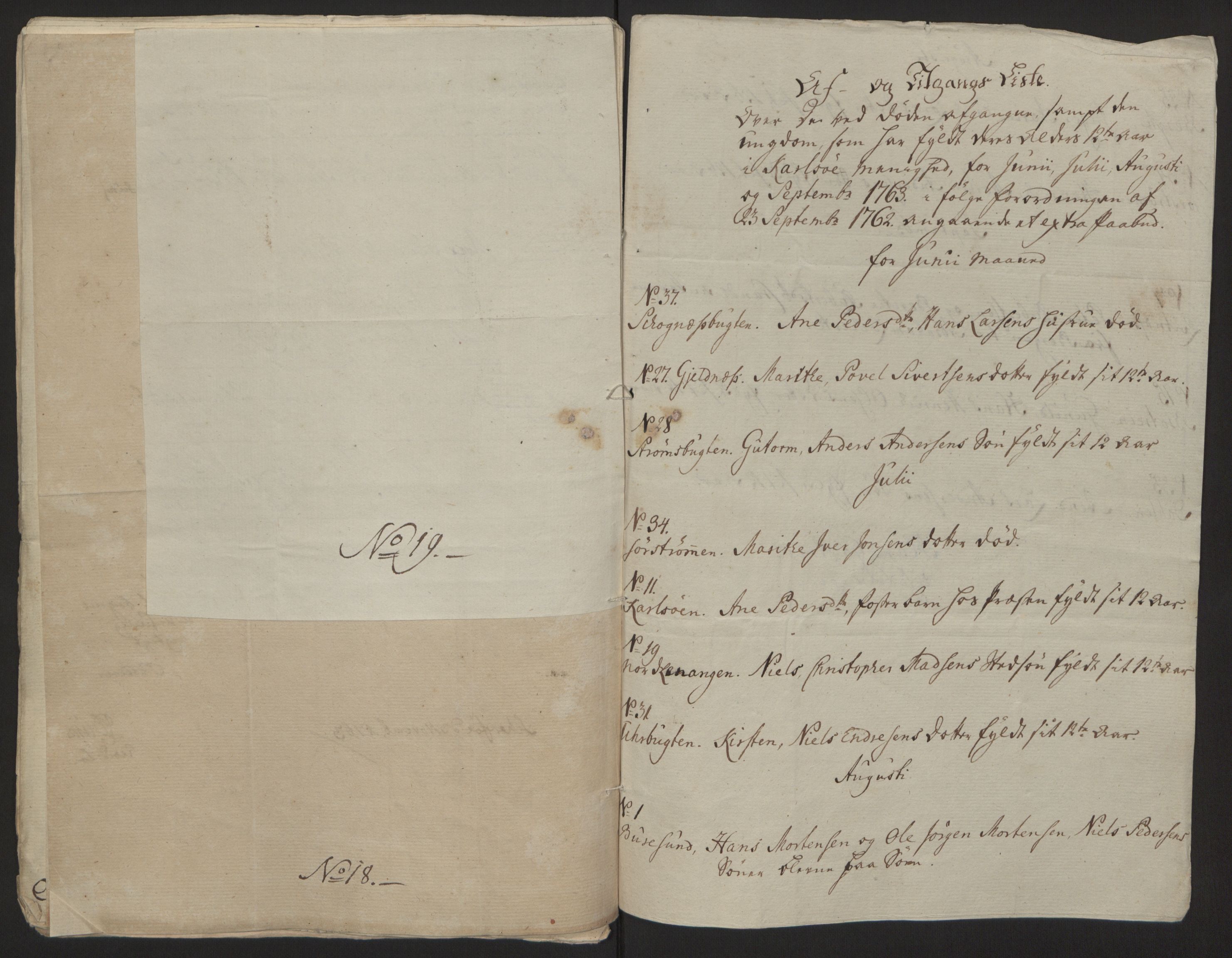 Rentekammeret inntil 1814, Reviderte regnskaper, Fogderegnskap, RA/EA-4092/R68/L4845: Ekstraskatten Senja og Troms, 1762-1765, p. 223