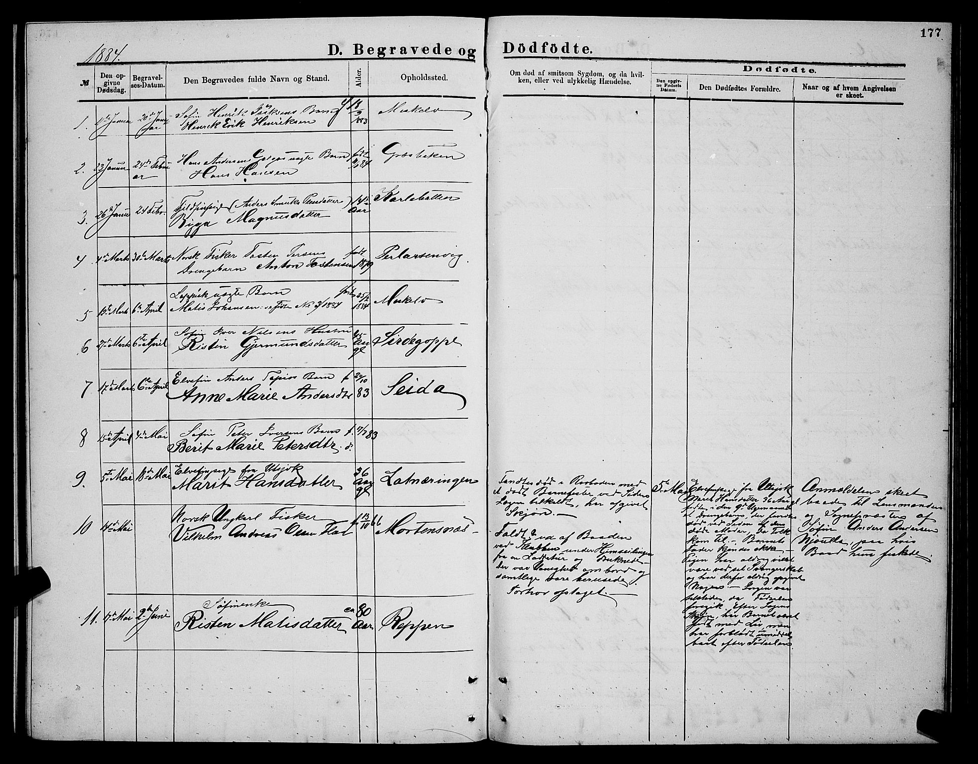 Nesseby sokneprestkontor, SATØ/S-1330/H/Hb/L0004klokker: Parish register (copy) no. 4, 1877-1884, p. 177