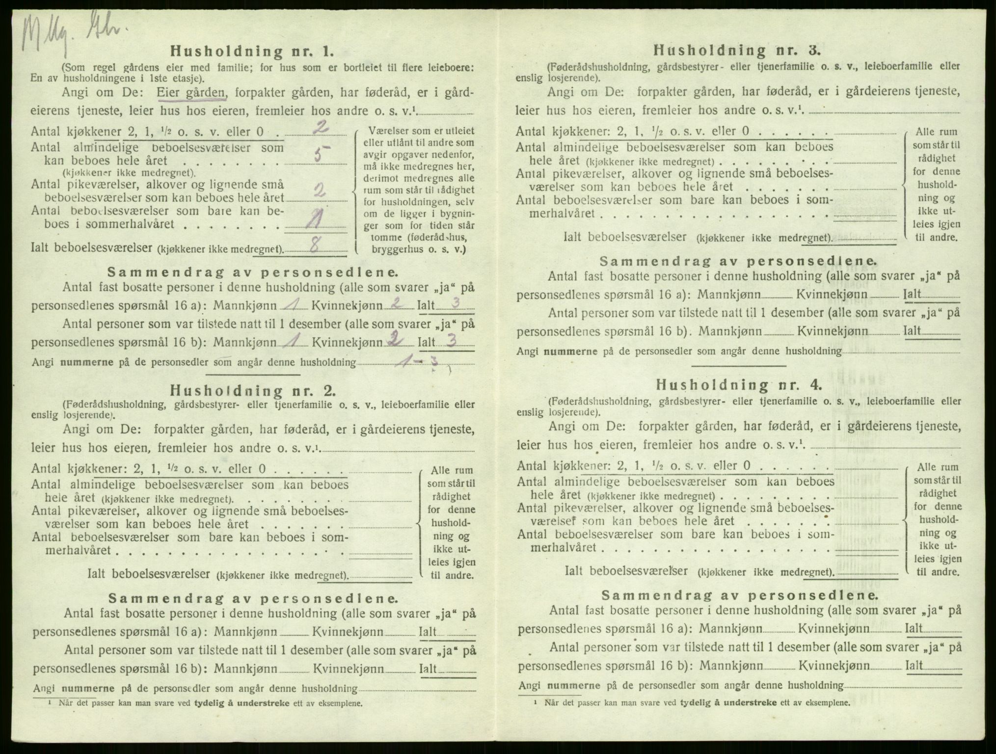 SAKO, 1920 census for Sandeherred, 1920, p. 1506