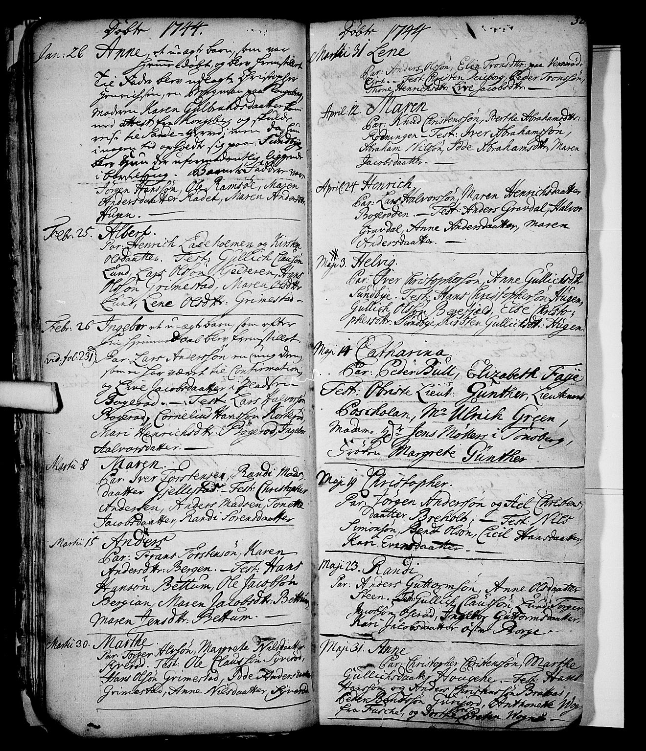 Stokke kirkebøker, AV/SAKO-A-320/F/Fa/L0002: Parish register (official) no. I 2, 1732-1770, p. 32