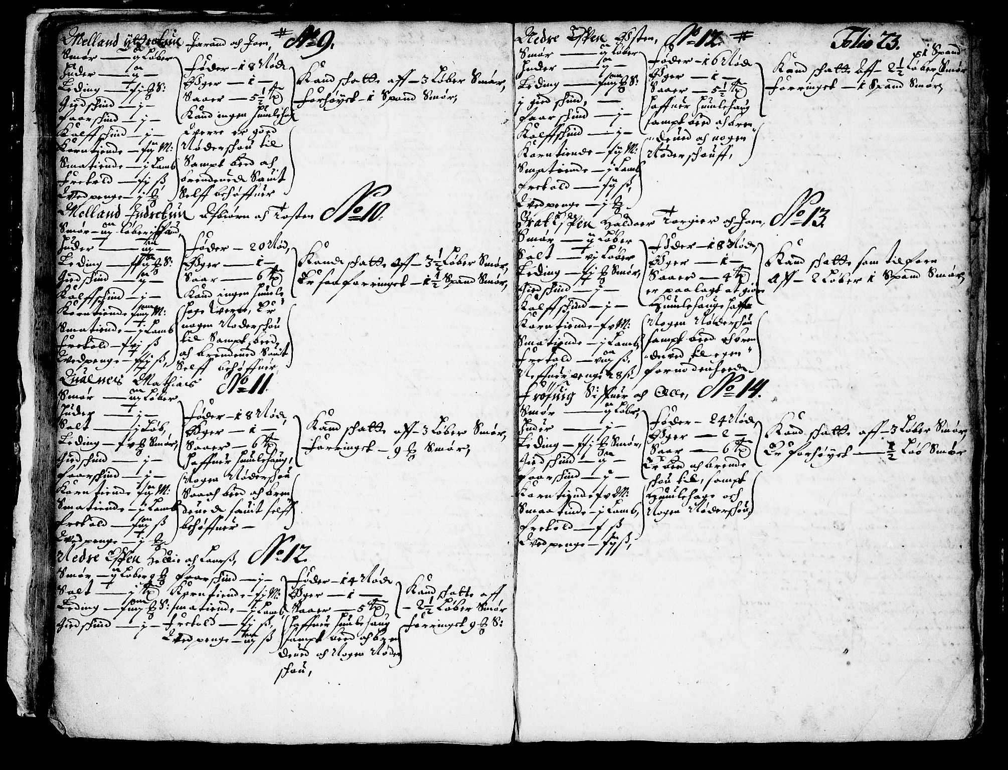 Rentekammeret inntil 1814, Realistisk ordnet avdeling, AV/RA-EA-4070/N/Nb/Nba/L0037: Hardanger fogderi, 1667, p. 22b-23a