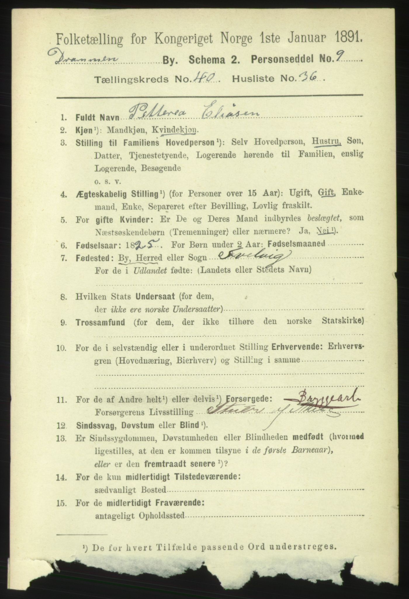 RA, 1891 census for 0602 Drammen, 1891, p. 24149