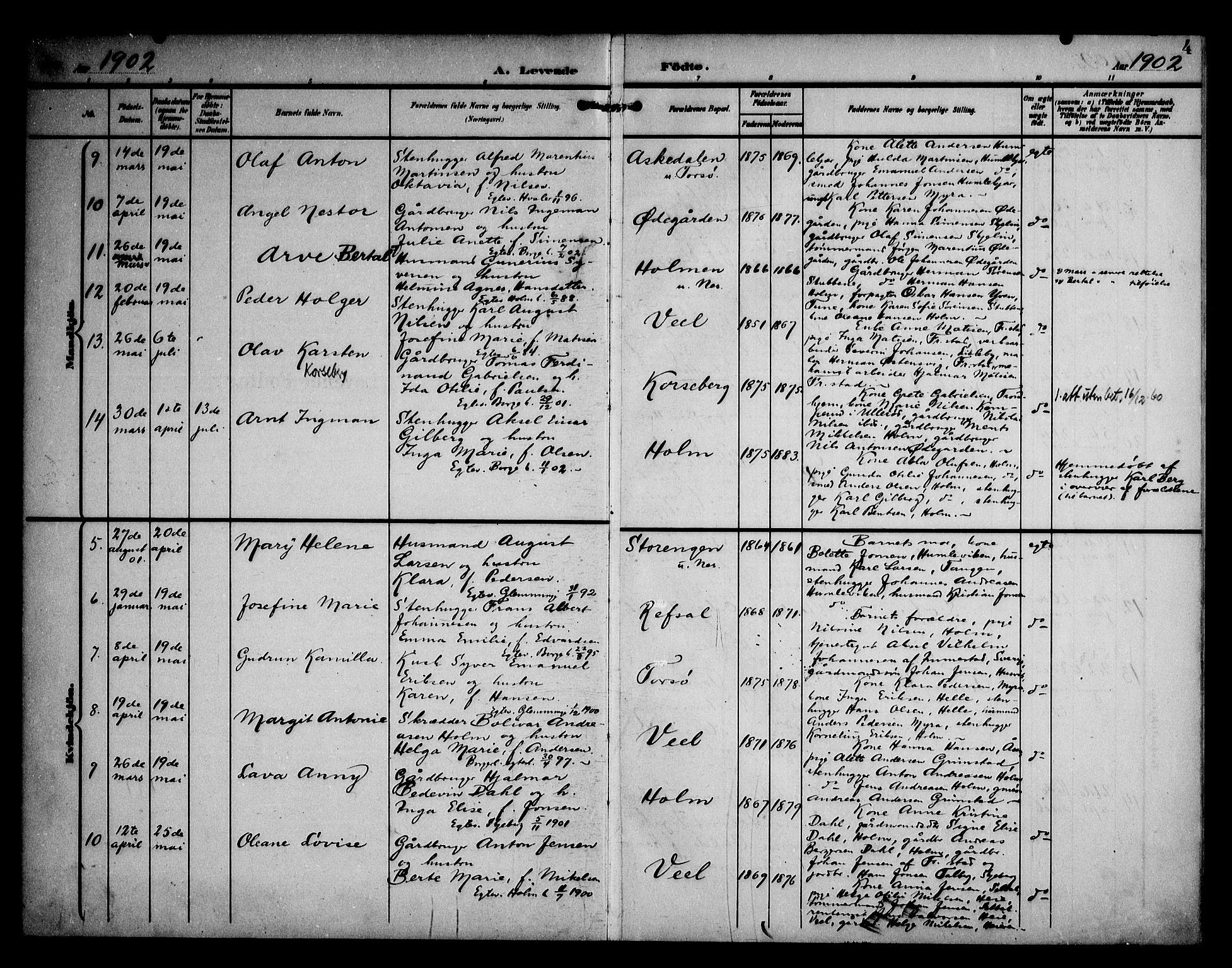 Borge prestekontor Kirkebøker, AV/SAO-A-10903/F/Fb/L0004: Parish register (official) no. II 4, 1902-1914, p. 4