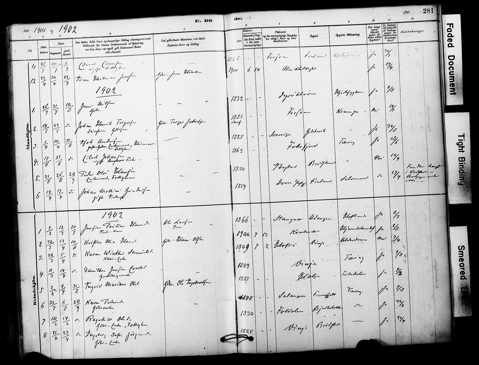 Tranøy sokneprestkontor, SATØ/S-1313/I/Ia/Iaa/L0011kirke: Parish register (official) no. 11, 1878-1904, p. 281