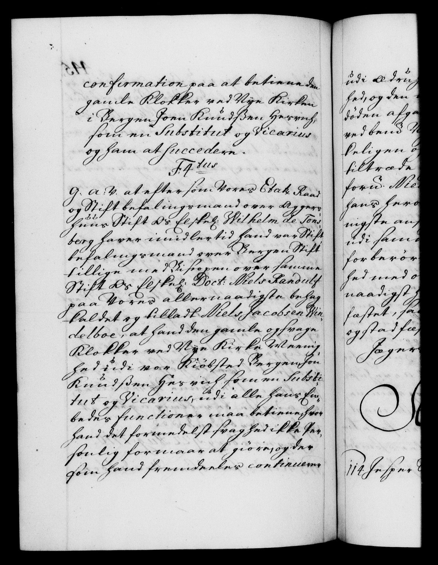 Danske Kanselli 1572-1799, AV/RA-EA-3023/F/Fc/Fca/Fcaa/L0020: Norske registre, 1708-1711, p. 445b