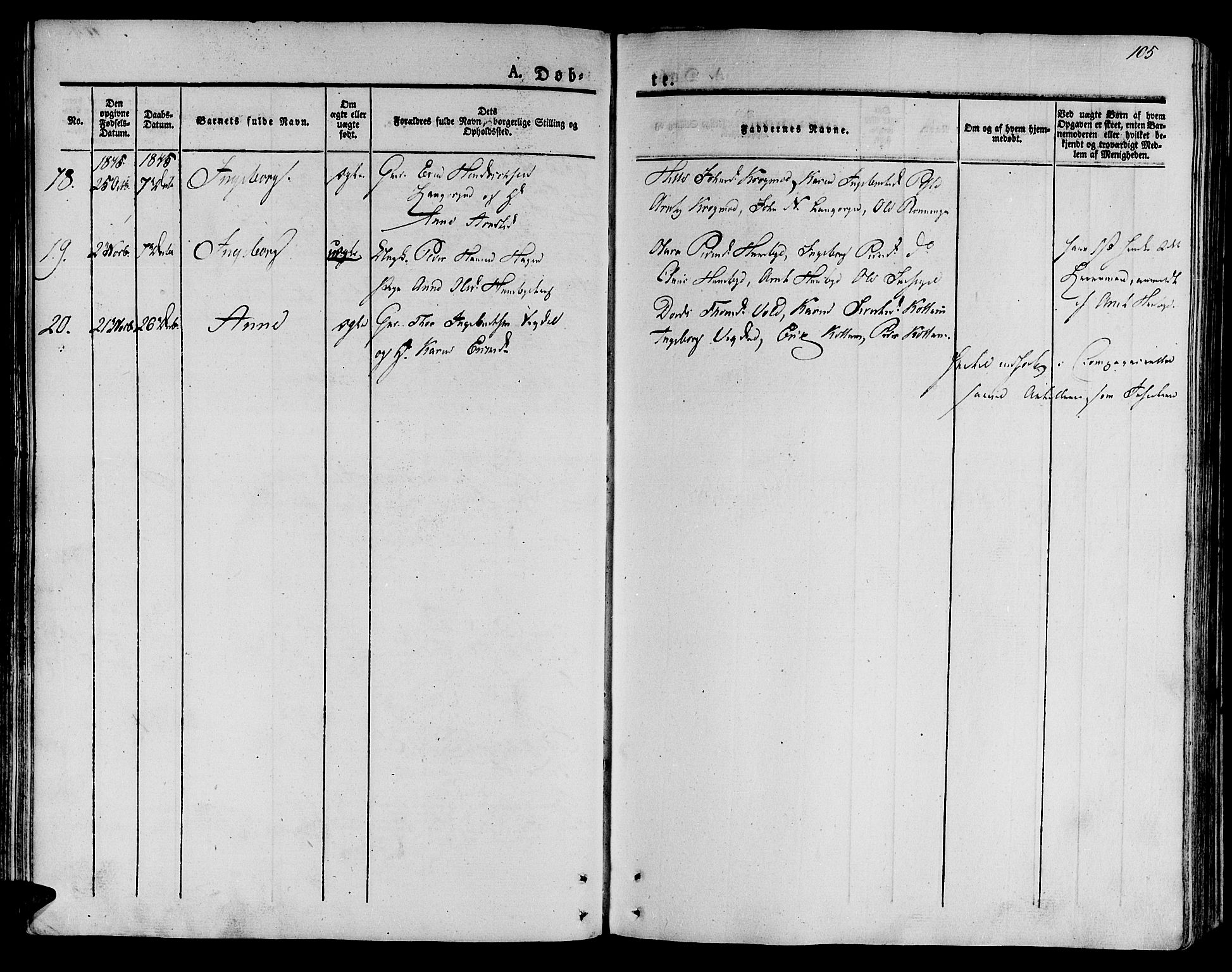 Ministerialprotokoller, klokkerbøker og fødselsregistre - Sør-Trøndelag, AV/SAT-A-1456/612/L0375: Parish register (official) no. 612A07 /2, 1829-1845, p. 105