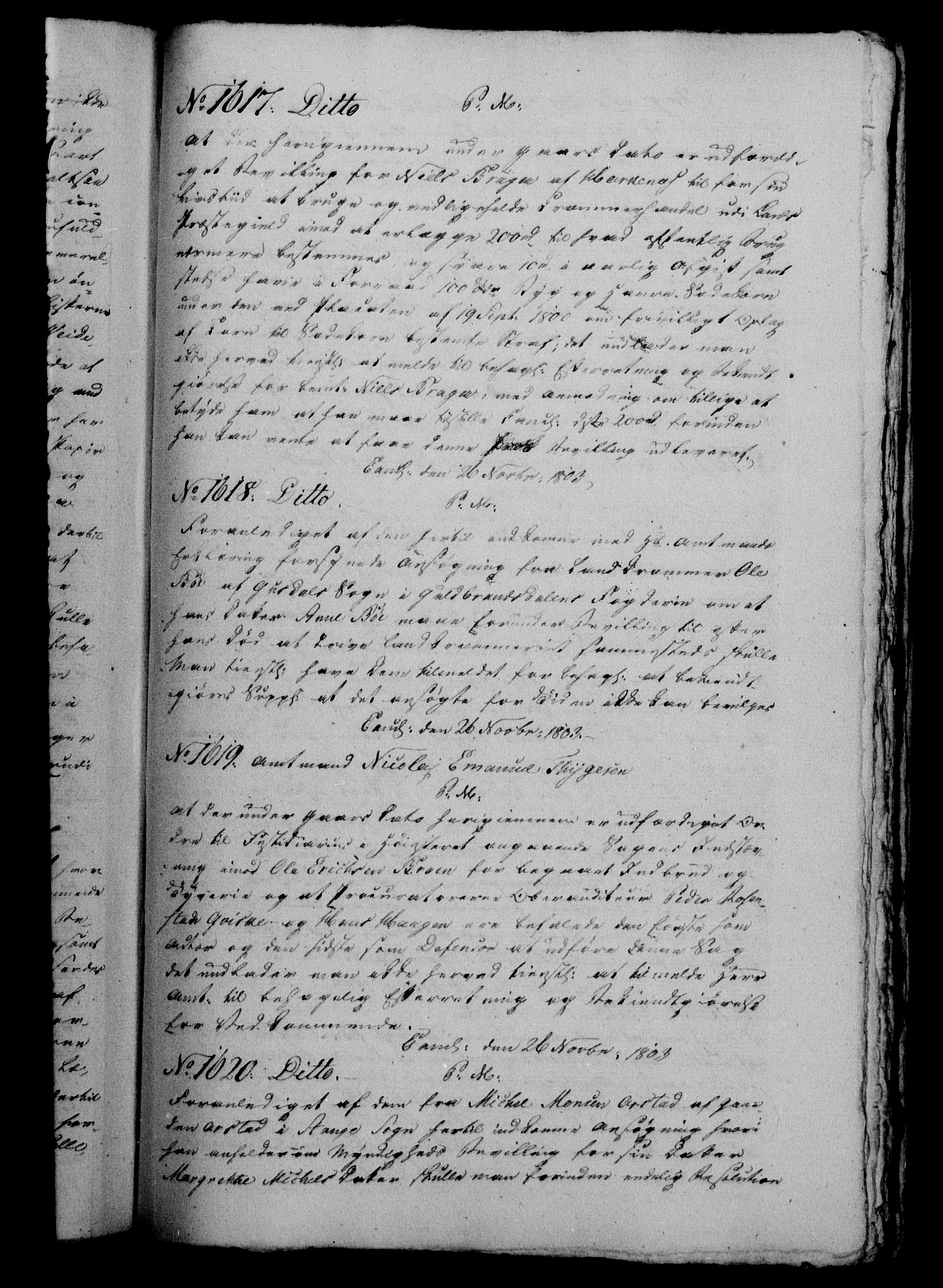 Danske Kanselli 1800-1814, AV/RA-EA-3024/H/Hg/Hga/Hgaa/L0008: Brevbok, 1803