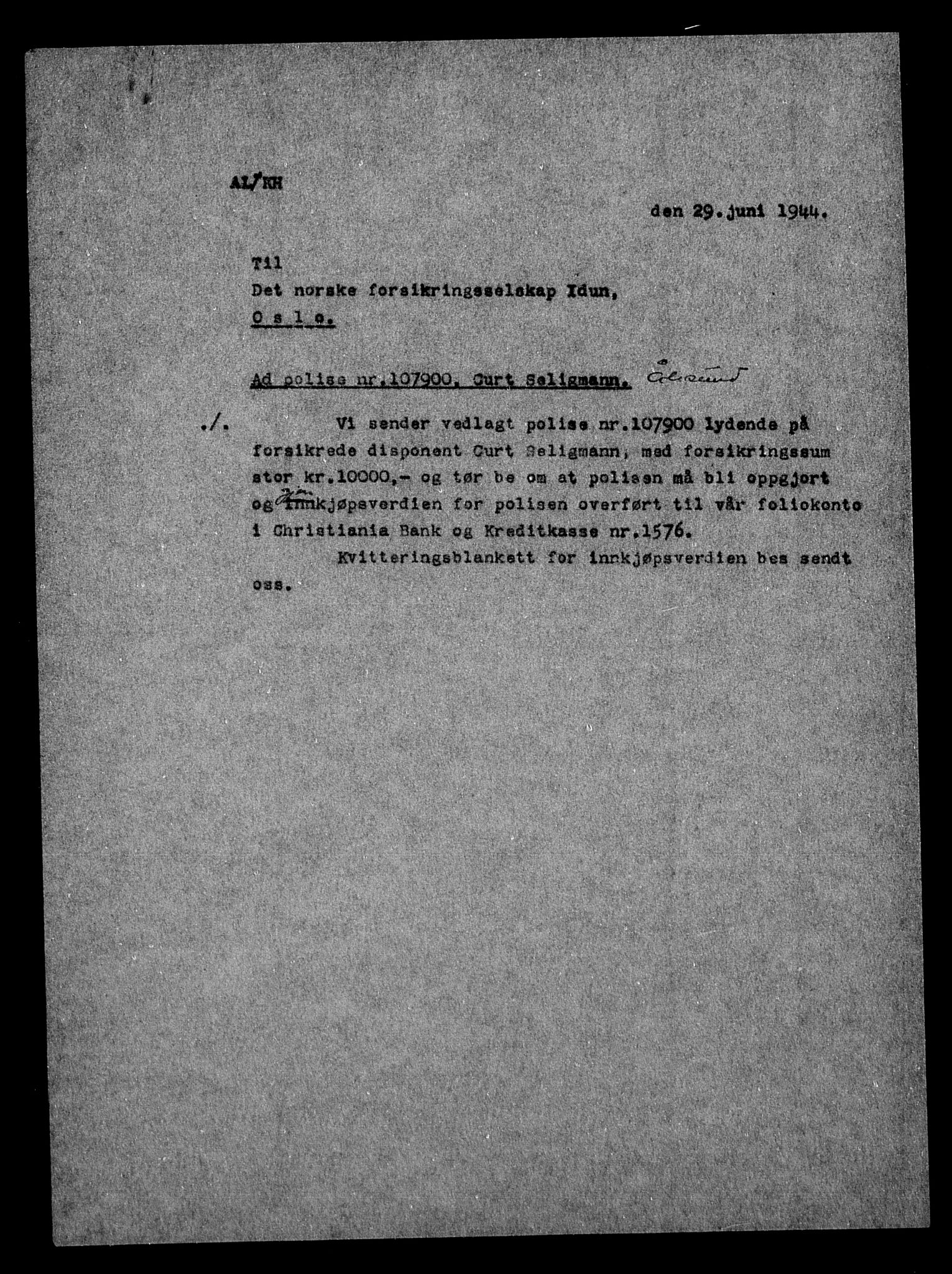 Justisdepartementet, Tilbakeføringskontoret for inndratte formuer, AV/RA-S-1564/H/Hc/Hcb/L0915: --, 1945-1947, p. 396