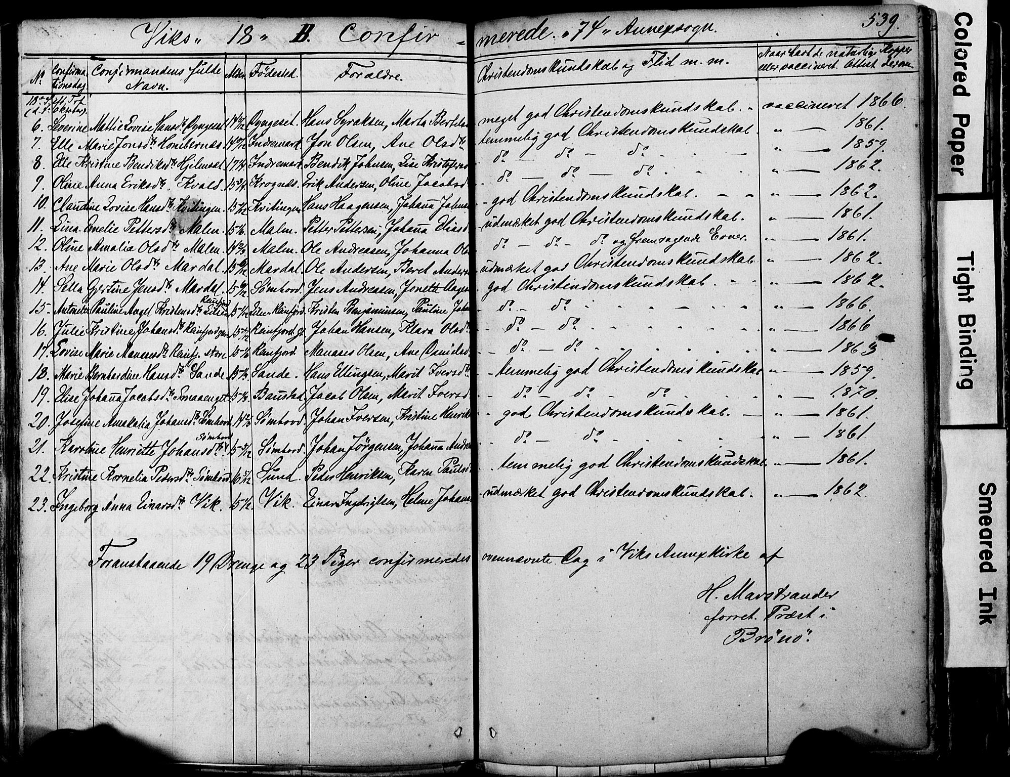 Ministerialprotokoller, klokkerbøker og fødselsregistre - Nordland, AV/SAT-A-1459/812/L0176: Parish register (official) no. 812A05, 1834-1874, p. 539