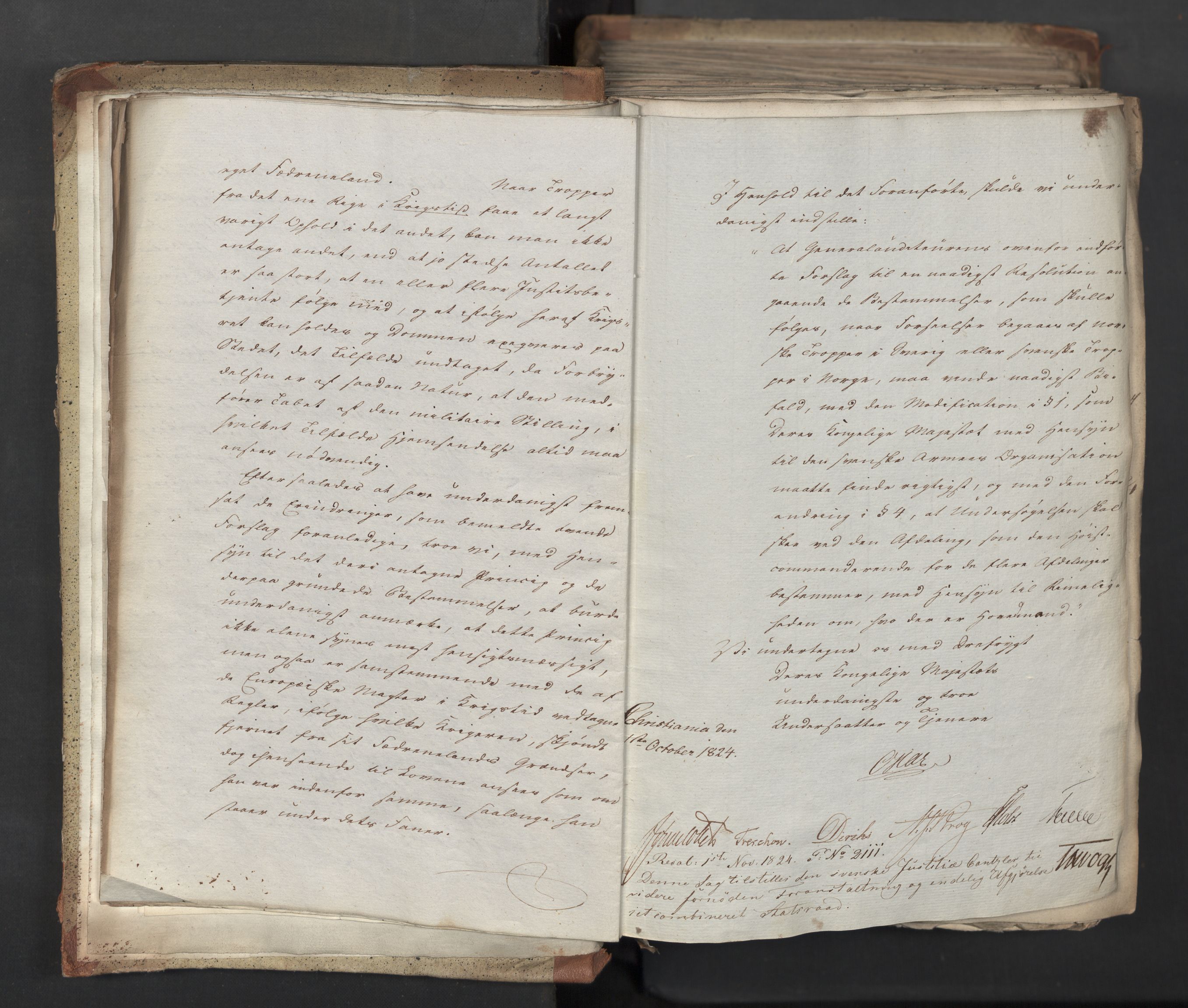 Statsrådsavdelingen i Stockholm, AV/RA-S-1003/D/Da/L0040: Regjeringsinnstillinger nr. 1947-2203, 1824, p. 18