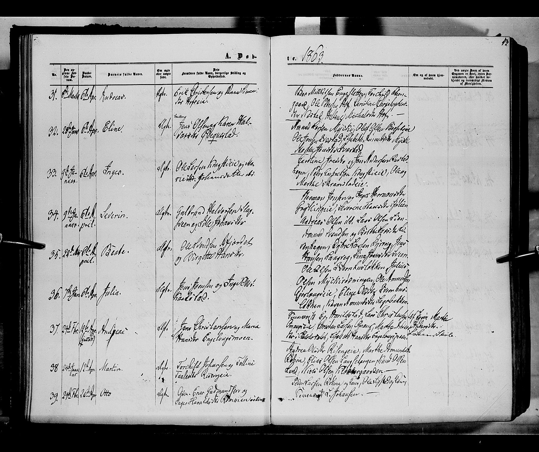 Løten prestekontor, AV/SAH-PREST-022/K/Ka/L0008: Parish register (official) no. 8, 1860-1877, p. 53