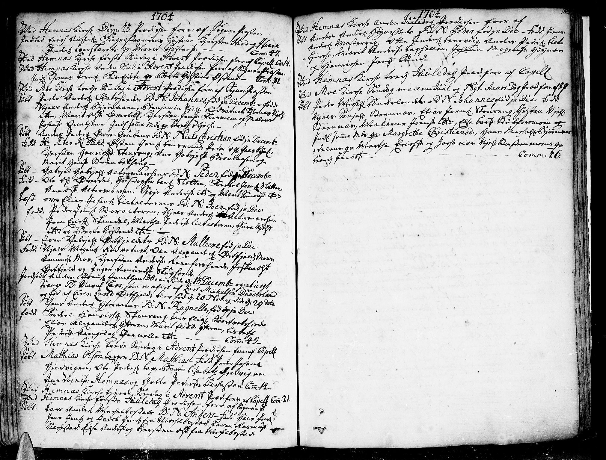 Ministerialprotokoller, klokkerbøker og fødselsregistre - Nordland, SAT/A-1459/825/L0348: Parish register (official) no. 825A04, 1752-1788, p. 140