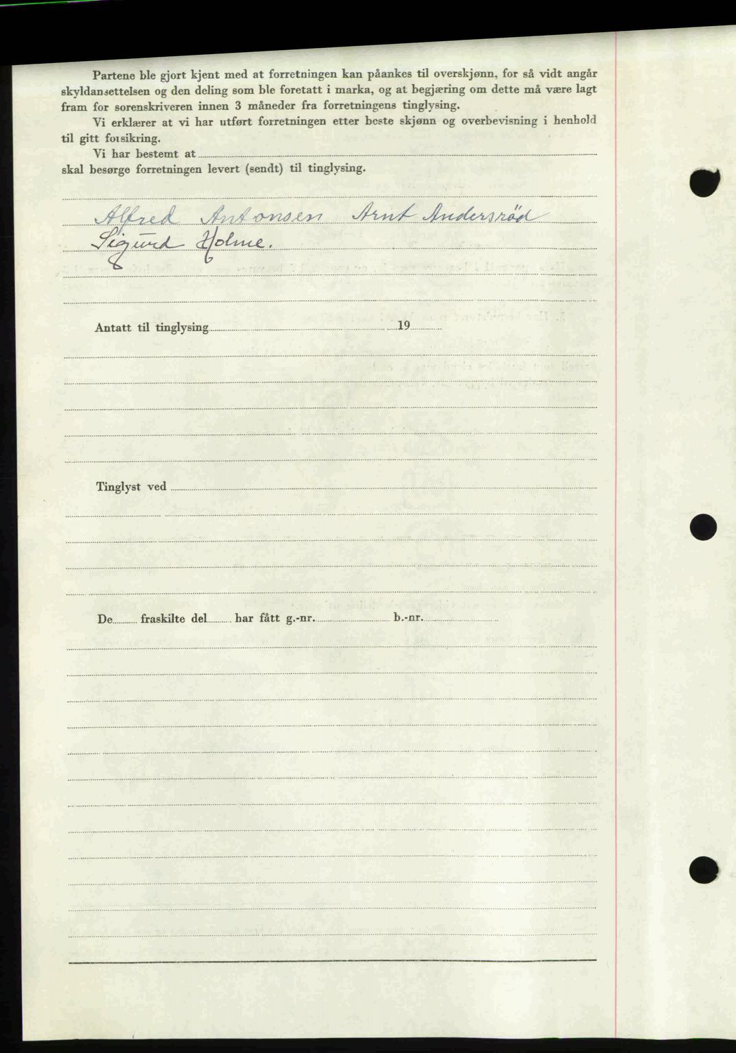 Moss sorenskriveri, SAO/A-10168: Mortgage book no. A25, 1950-1950, Diary no: : 307/1950