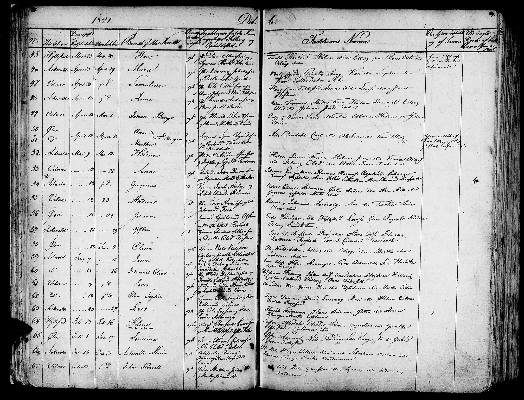 Askvoll sokneprestembete, AV/SAB-A-79501/H/Haa/Haaa/L0010: Parish register (official) no. A 10, 1821-1844, p. 88-89