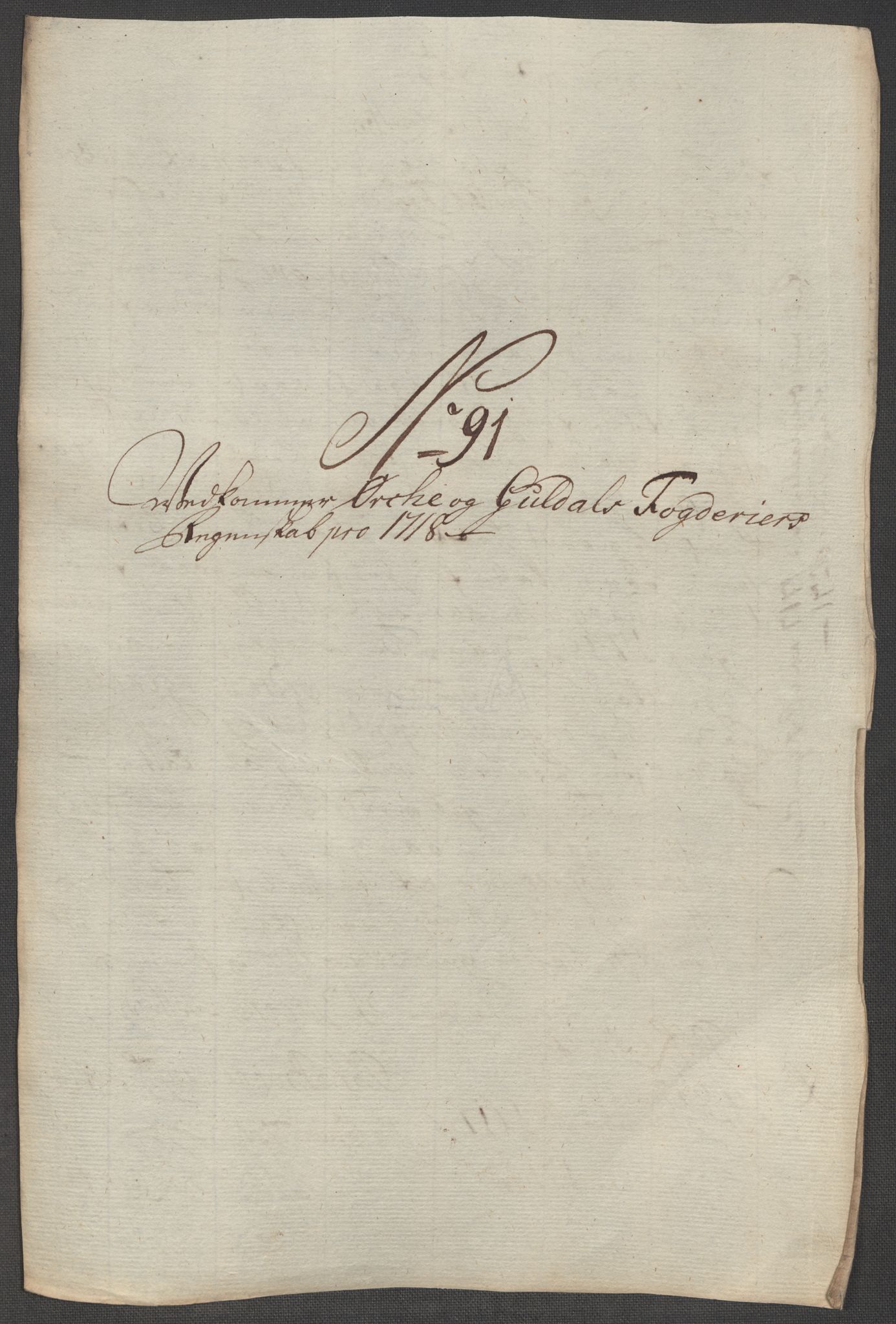 Rentekammeret inntil 1814, Reviderte regnskaper, Fogderegnskap, RA/EA-4092/R60/L3972: Fogderegnskap Orkdal og Gauldal, 1718, p. 238