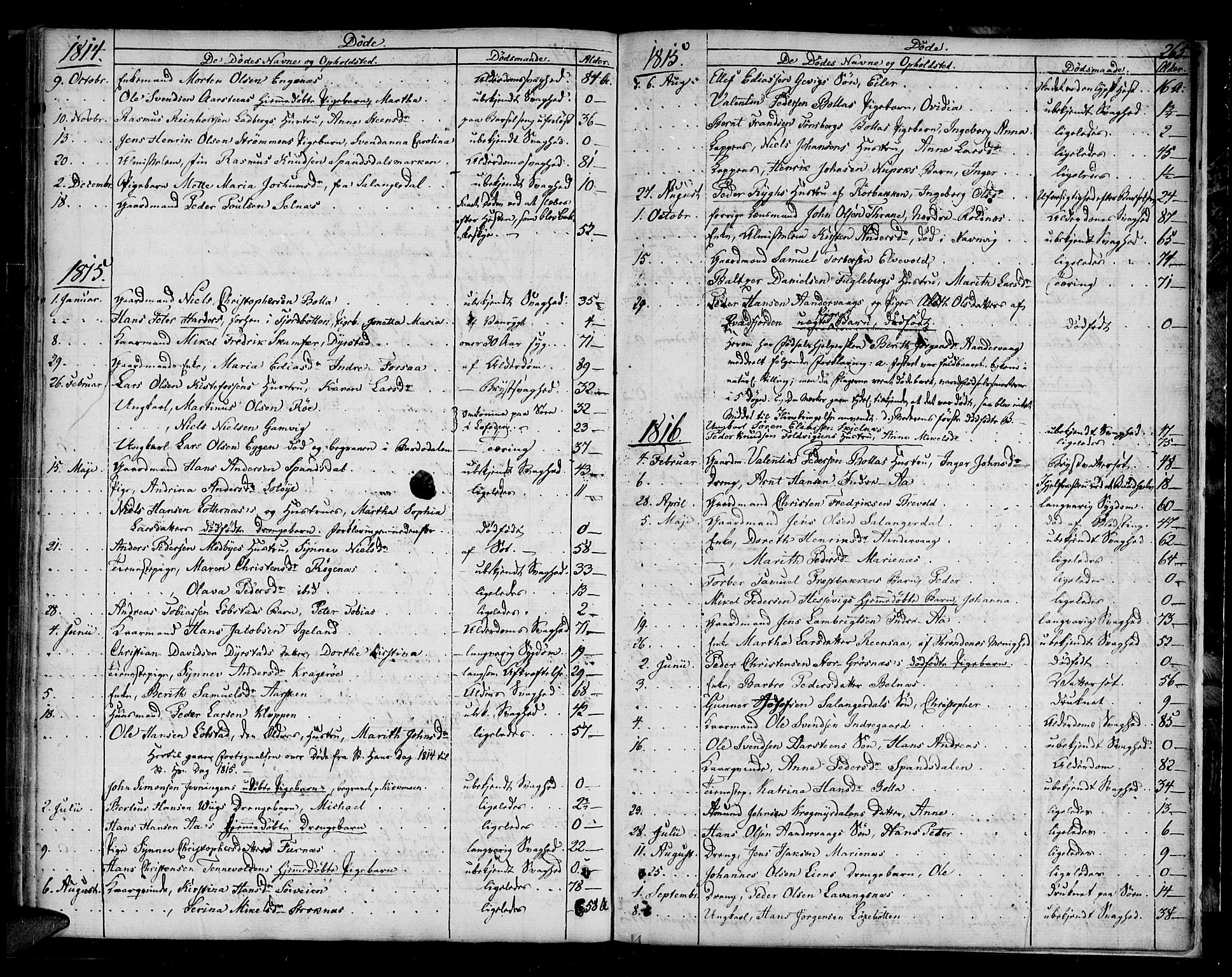 Ibestad sokneprestembete, SATØ/S-0077/H/Ha/Haa/L0004kirke: Parish register (official) no. 4, 1801-1824, p. 265