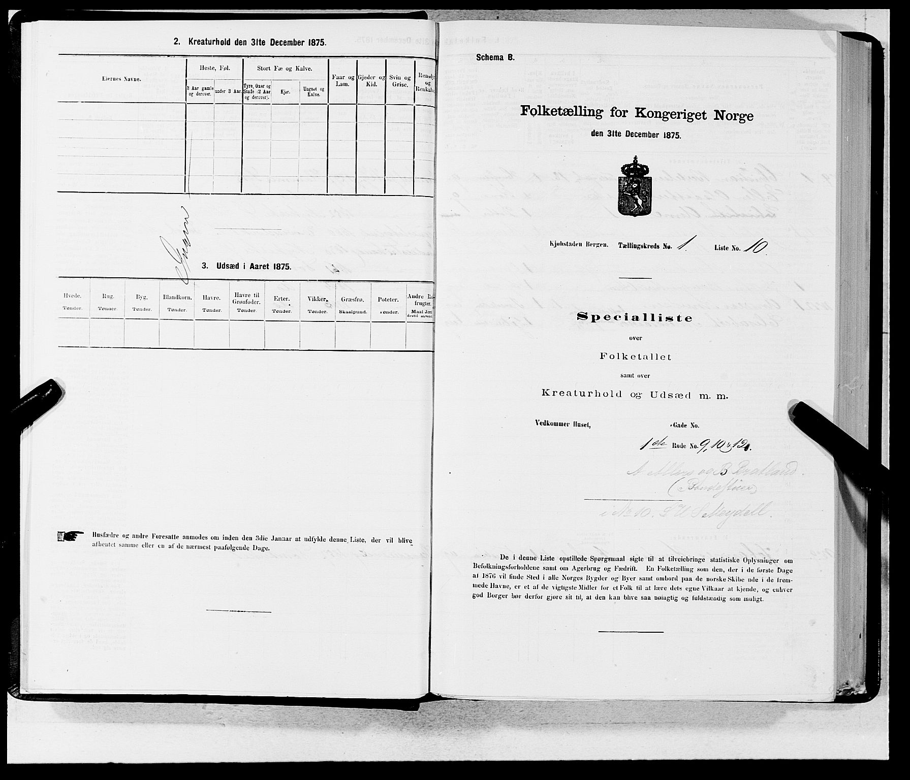 SAB, 1875 census for 1301 Bergen, 1875, p. 21