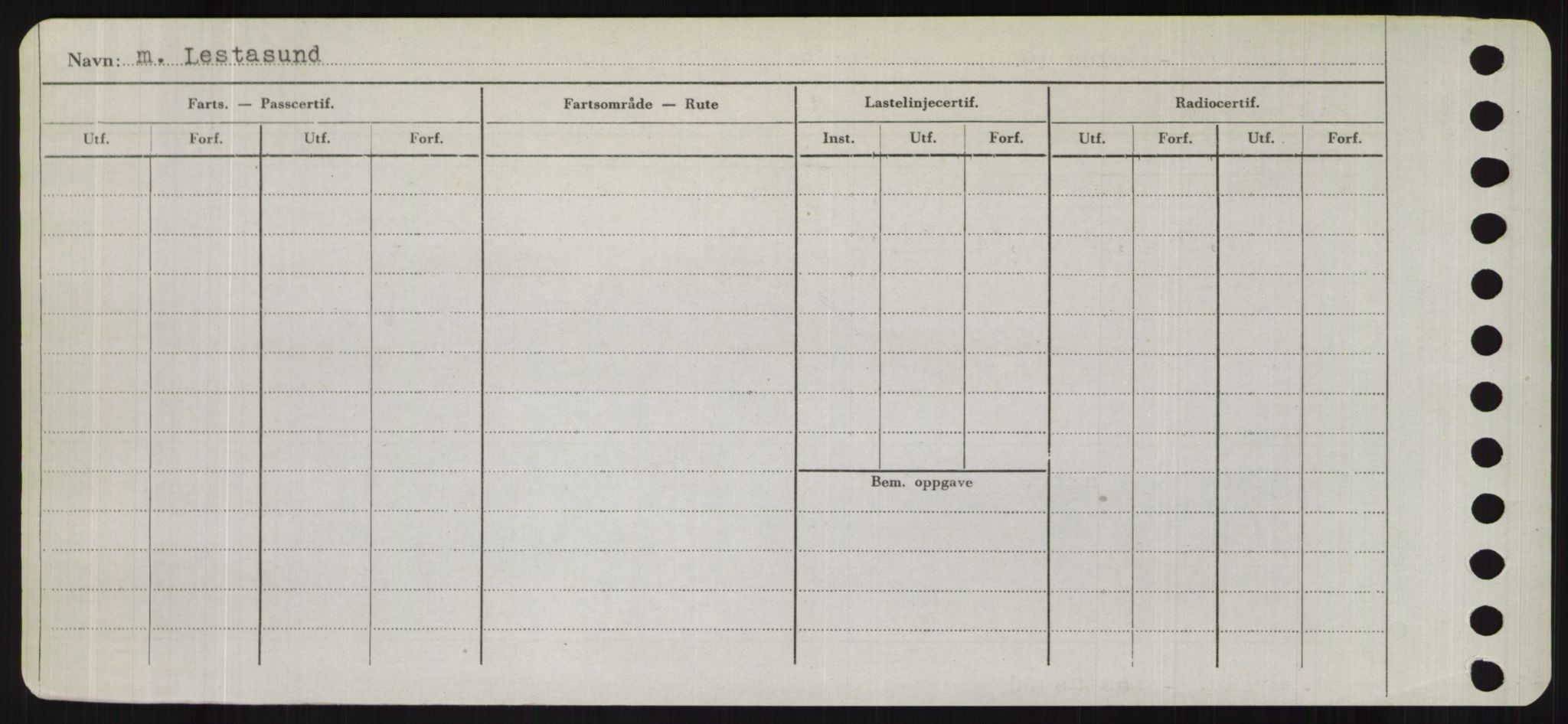 Sjøfartsdirektoratet med forløpere, Skipsmålingen, RA/S-1627/H/Hd/L0022: Fartøy, L-Lia, p. 398