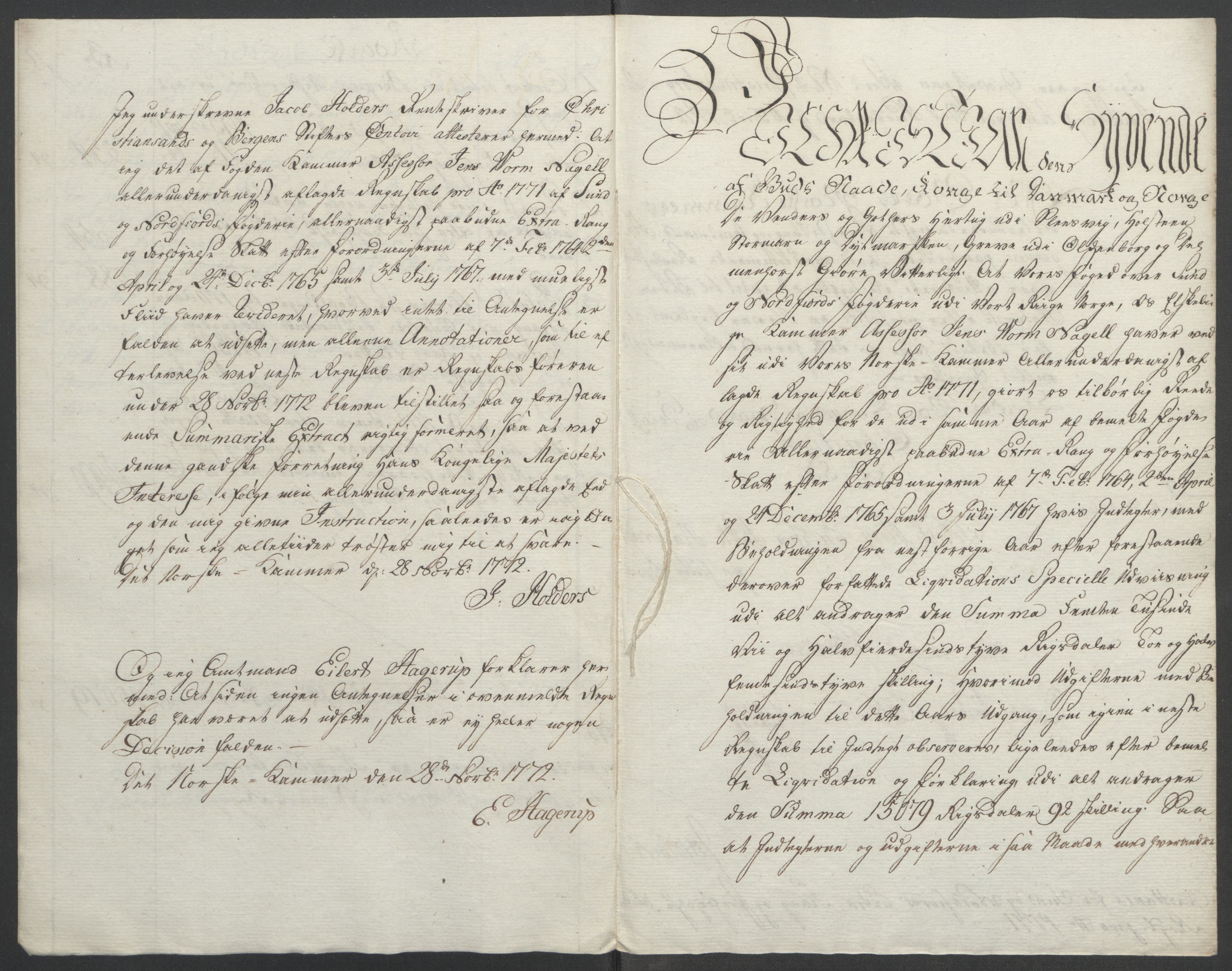 Rentekammeret inntil 1814, Reviderte regnskaper, Fogderegnskap, AV/RA-EA-4092/R53/L3550: Ekstraskatten Sunn- og Nordfjord, 1762-1771, p. 339