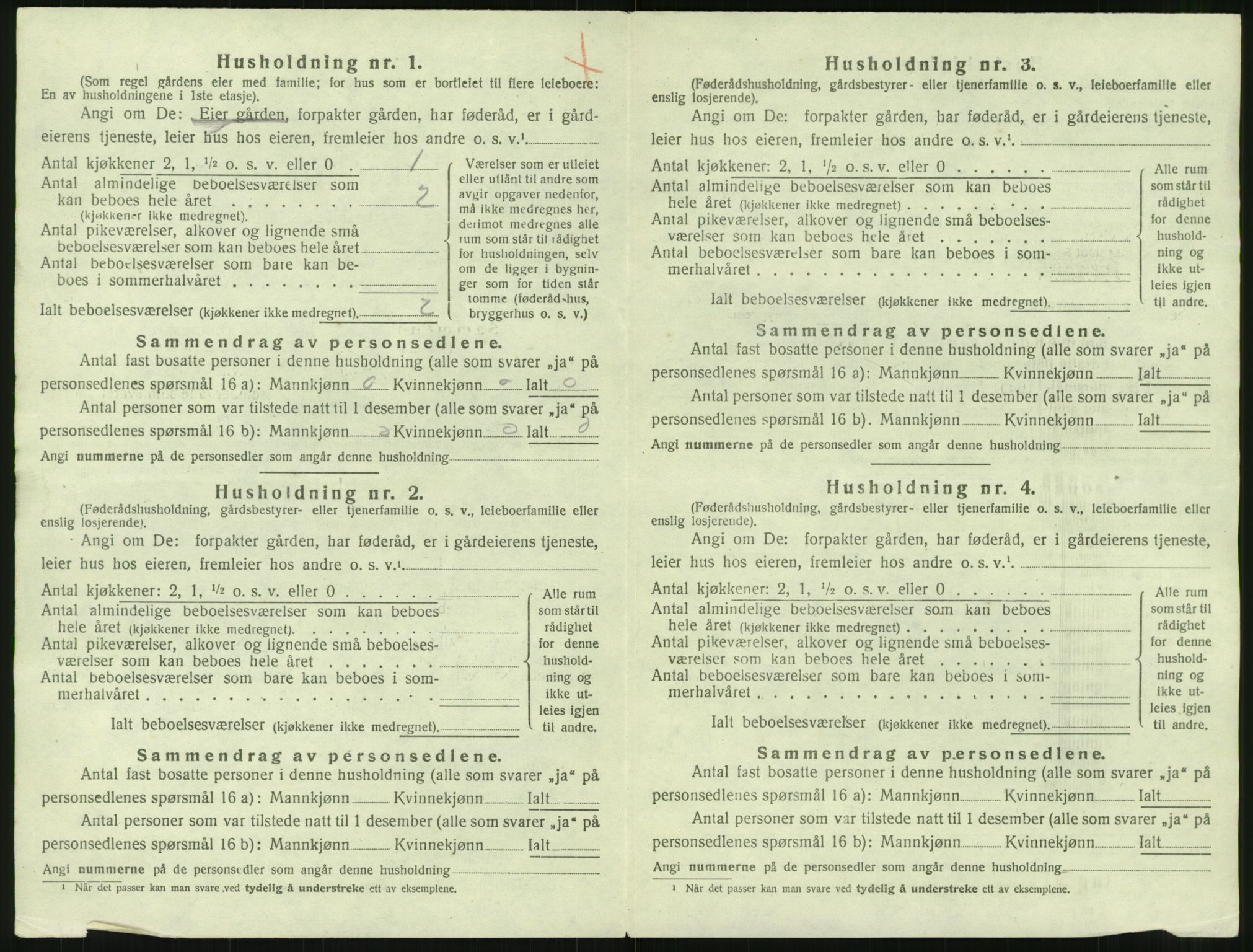 SAT, 1920 census for Værøy, 1920, p. 678