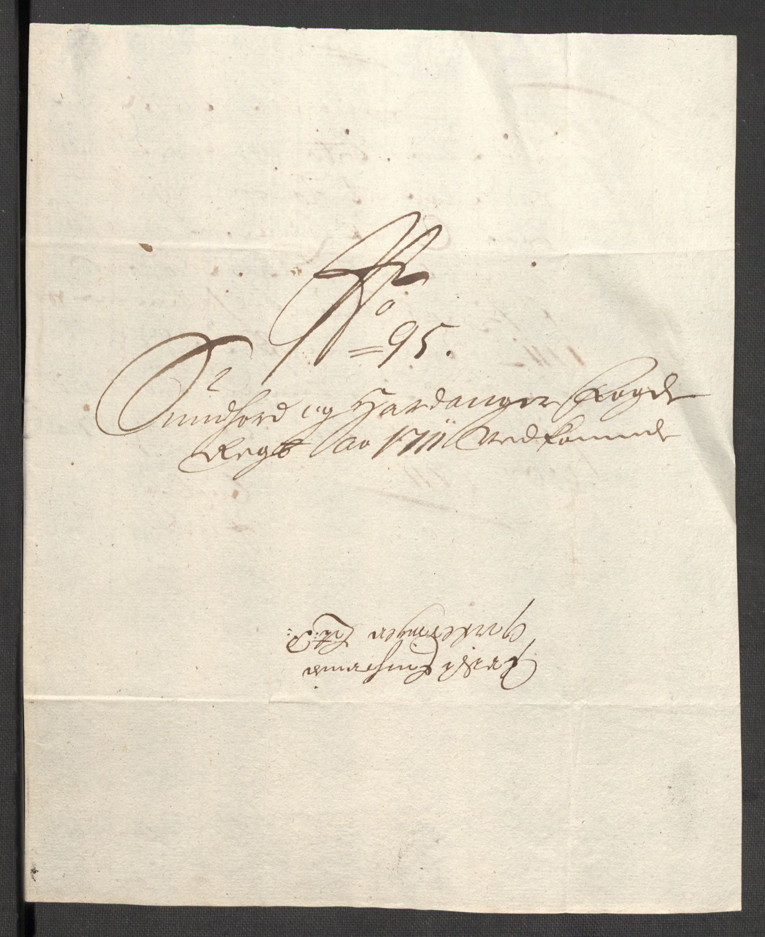 Rentekammeret inntil 1814, Reviderte regnskaper, Fogderegnskap, AV/RA-EA-4092/R48/L2987: Fogderegnskap Sunnhordland og Hardanger, 1711, p. 336