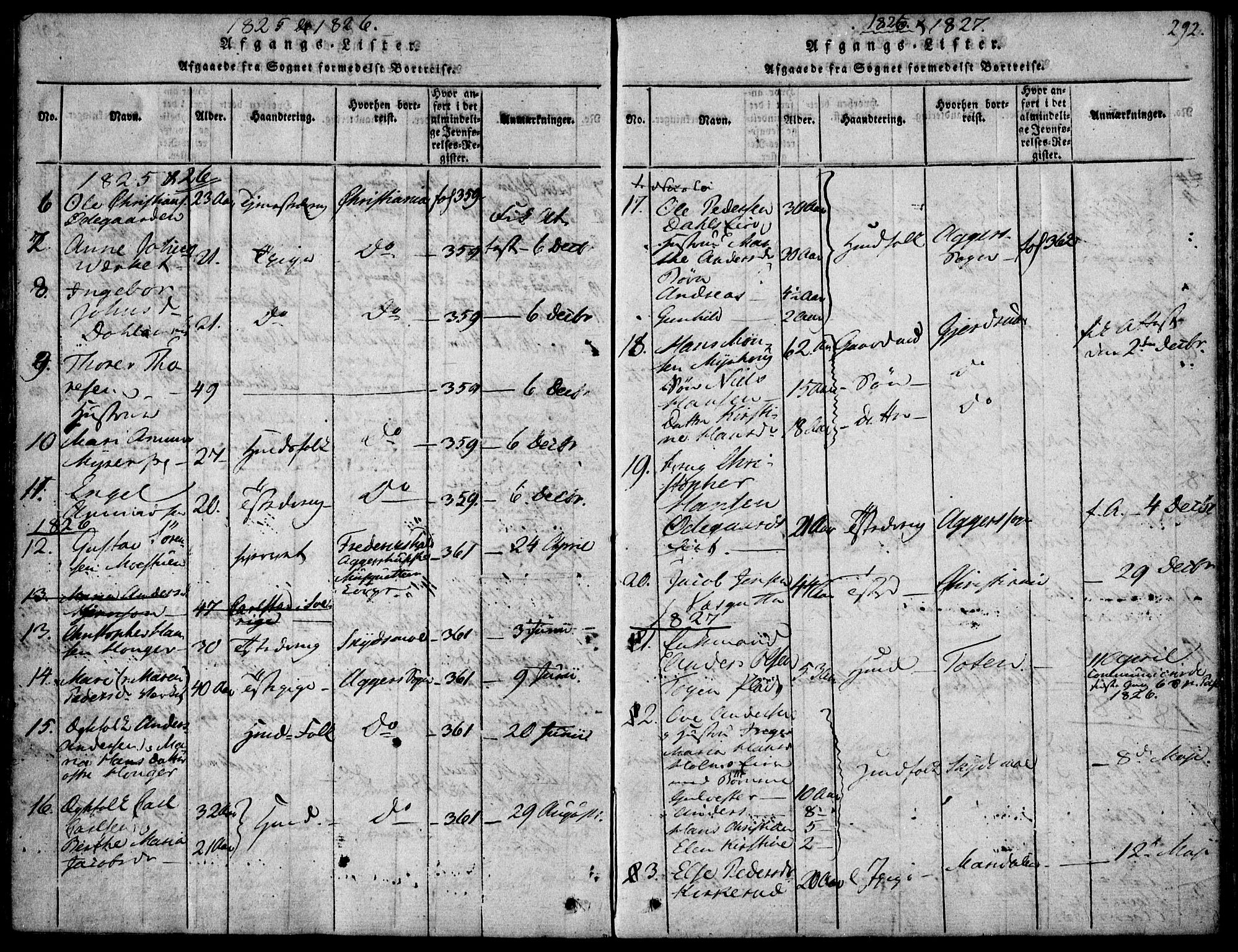 Nittedal prestekontor Kirkebøker, AV/SAO-A-10365a/F/Fa/L0003: Parish register (official) no. I 3, 1814-1836, p. 292