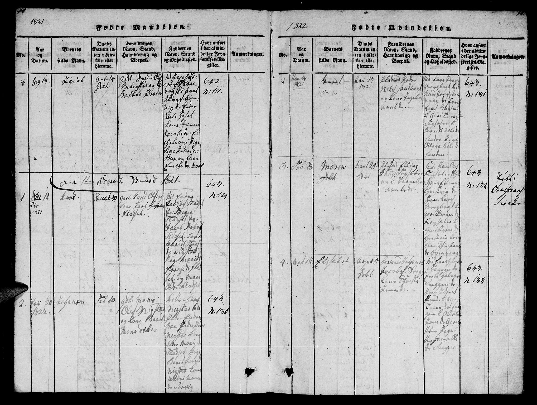 Ministerialprotokoller, klokkerbøker og fødselsregistre - Møre og Romsdal, SAT/A-1454/569/L0818: Parish register (official) no. 569A04, 1820-1828, p. 10-11